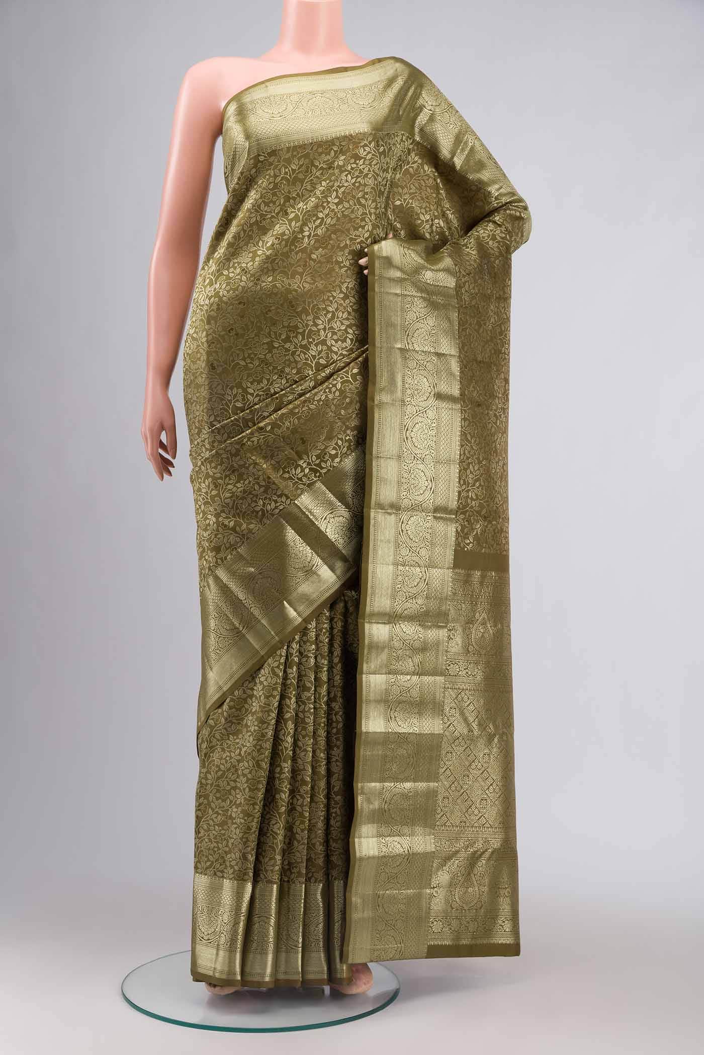 Green Kanchipuram Silk Saree