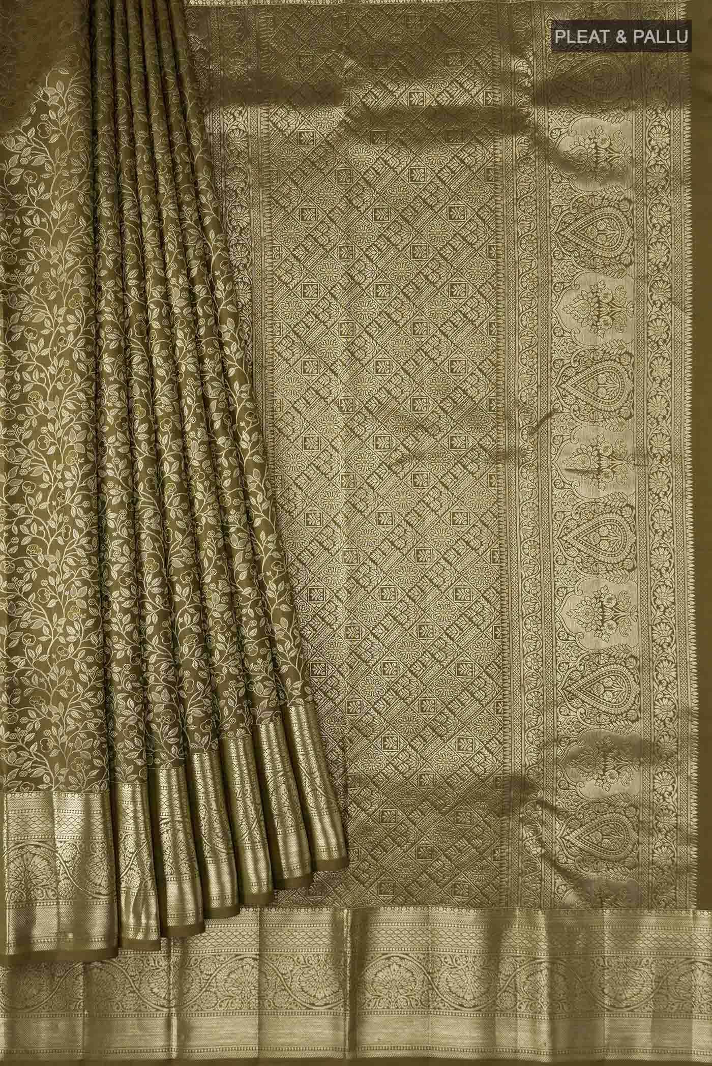 Green Kanchipuram Silk Saree