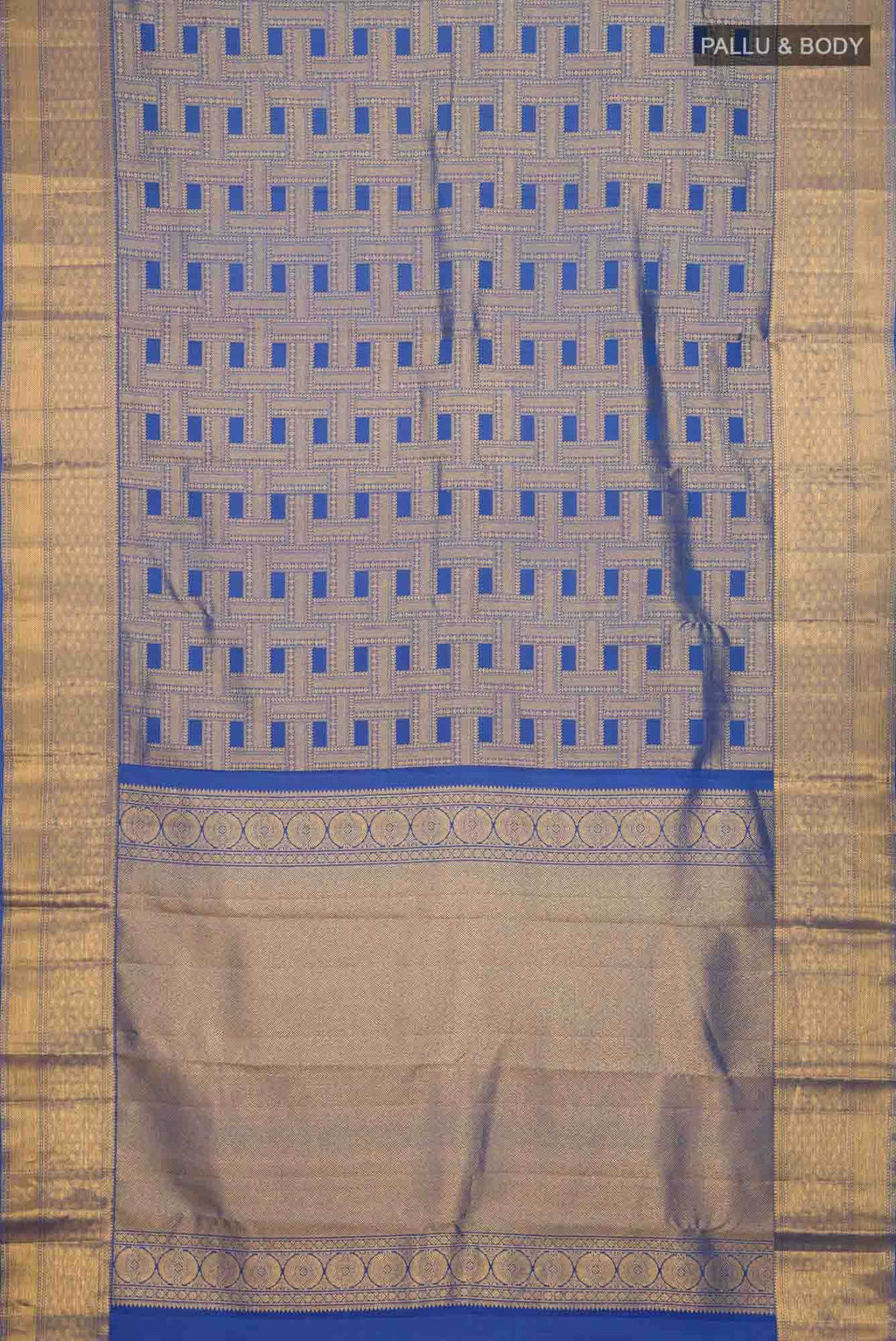 Blue Kanchipuram Silk Saree