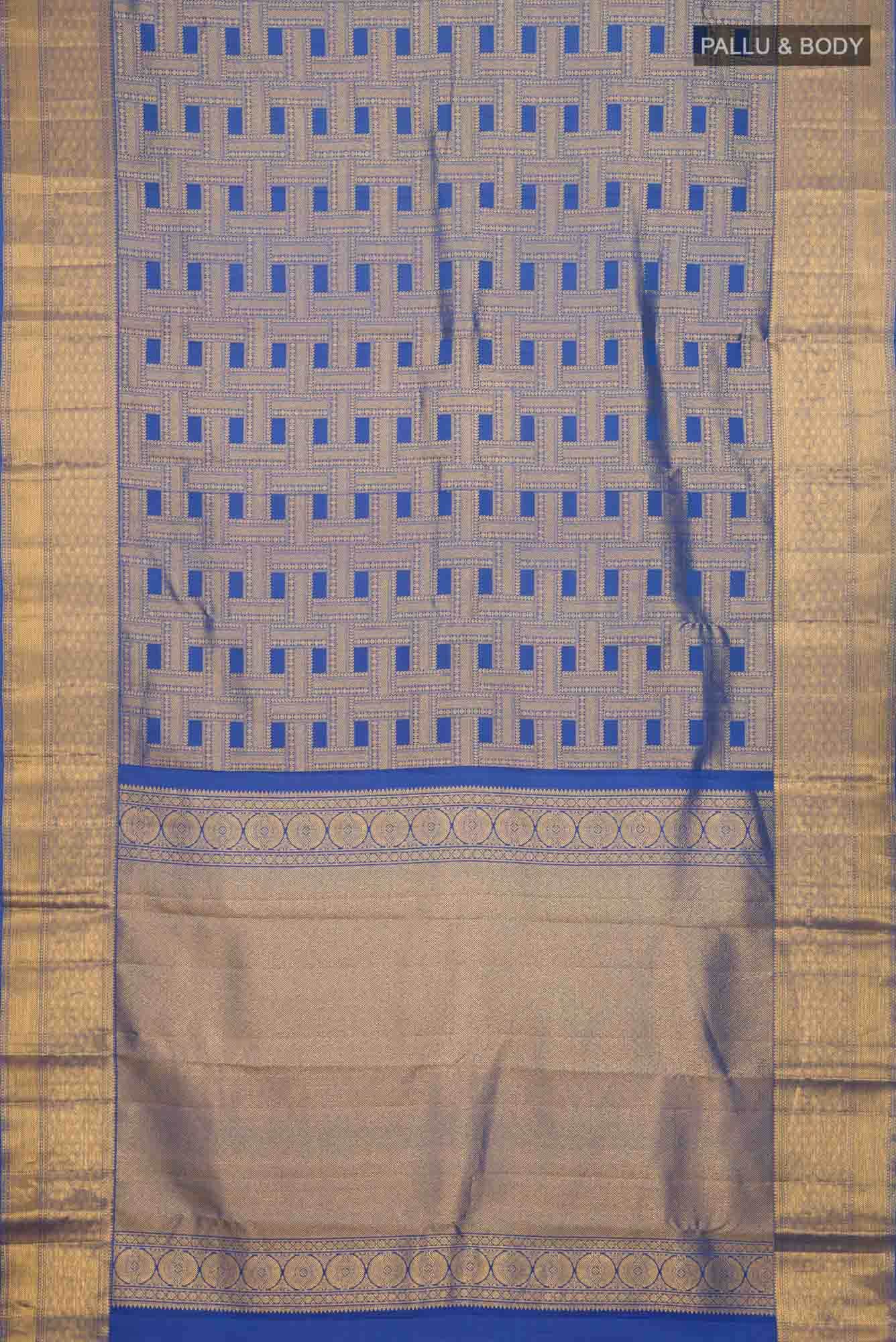 Blue Kanchipuram Silk Saree