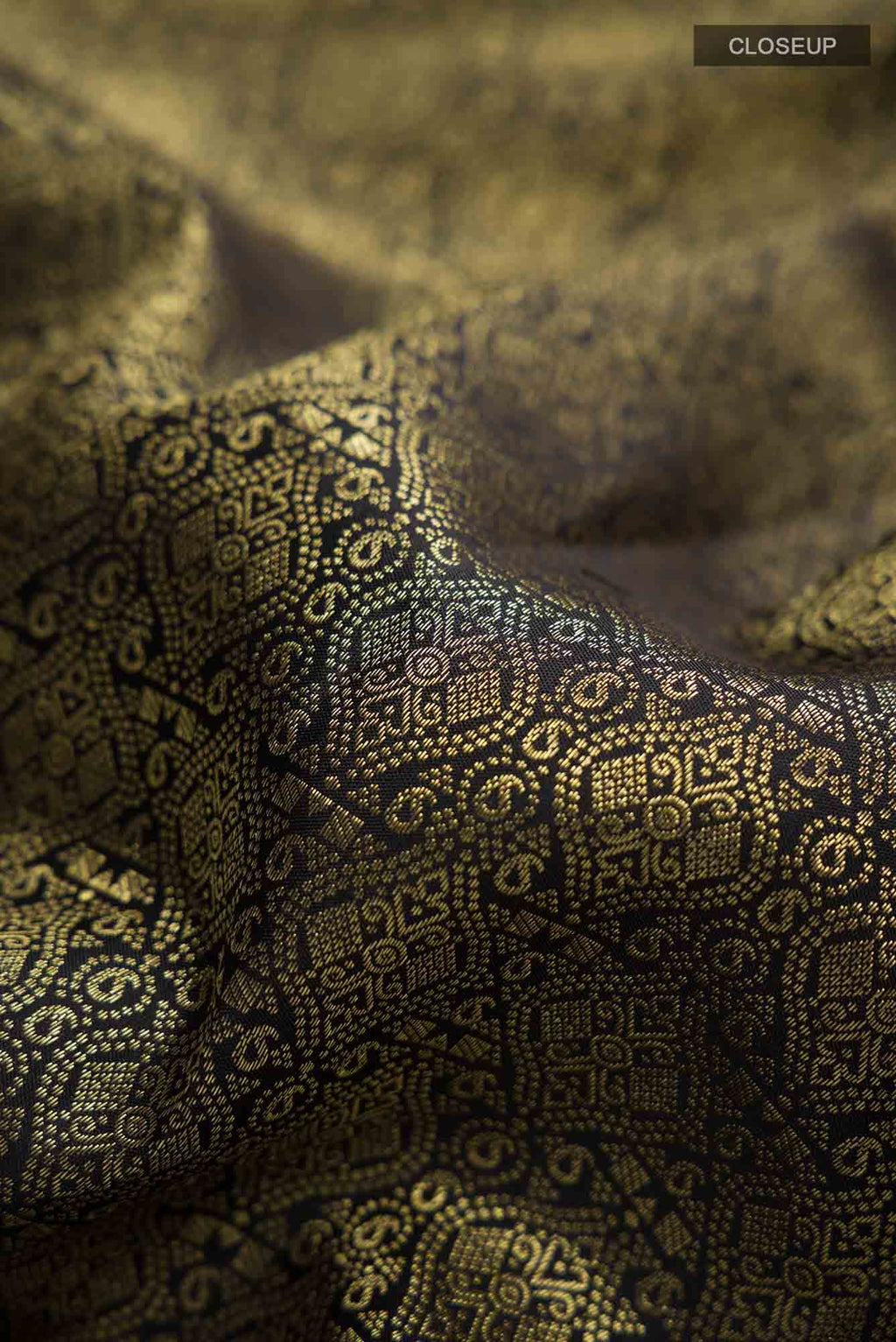 Black Kanchipuram Silk Saree