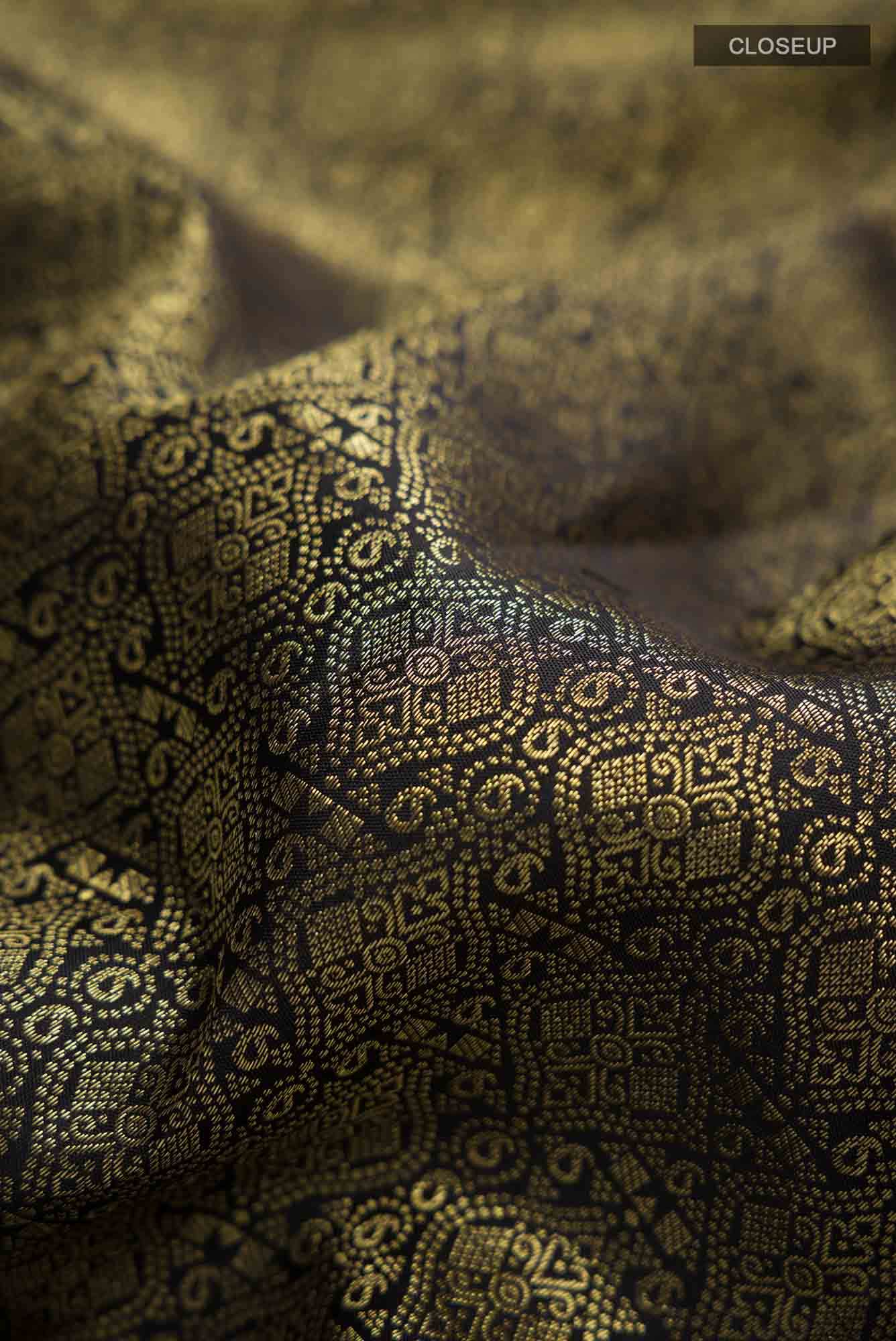 Black Kanchipuram Silk Saree