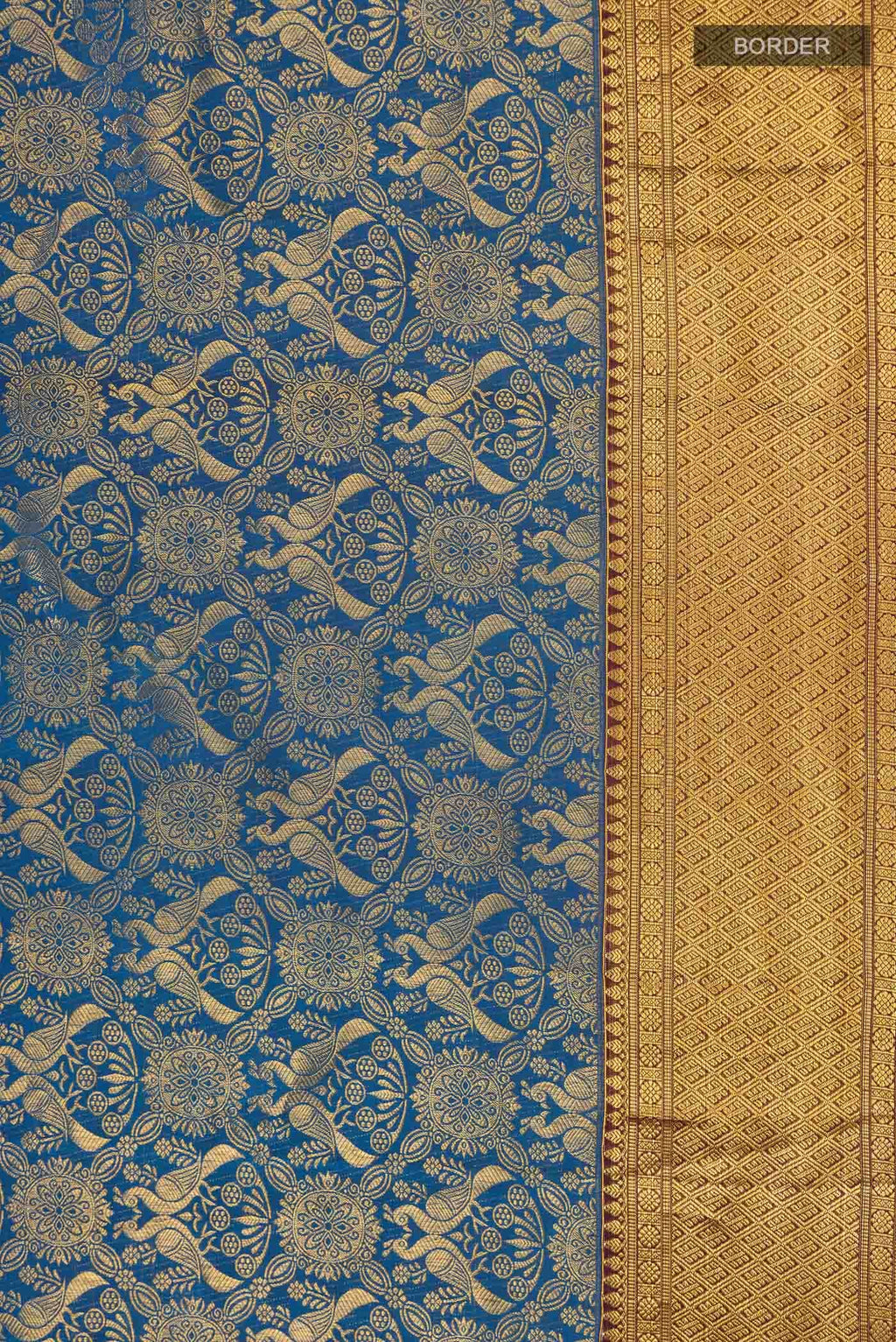 Blue Kanchipuram Silk Saree
