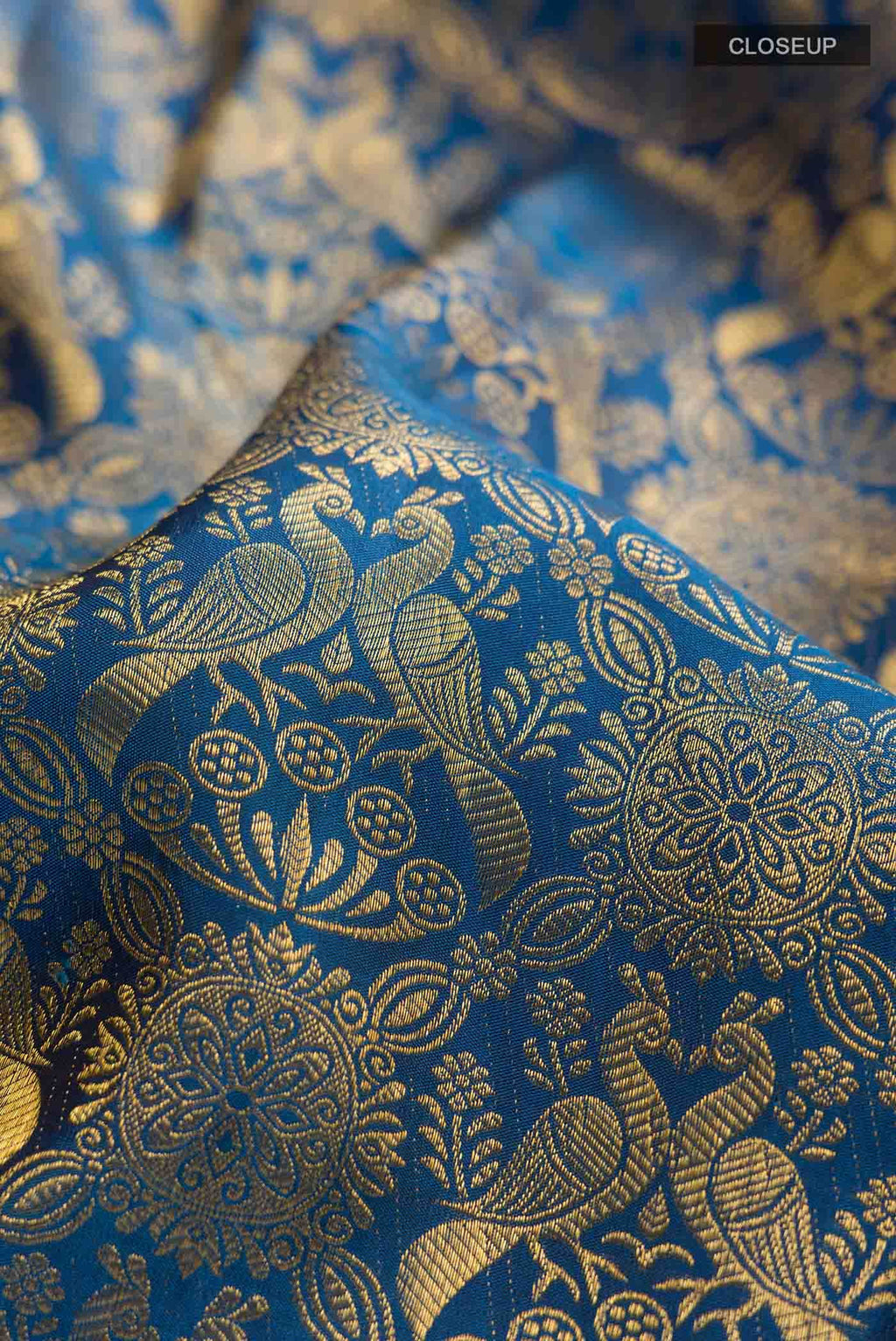 Blue Kanchipuram Silk Saree