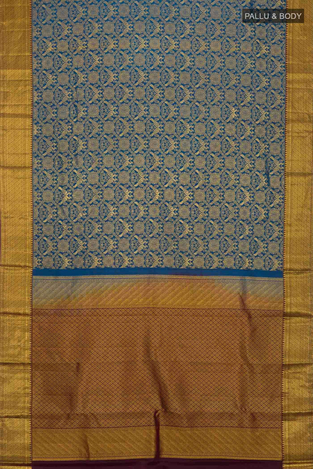 Blue Kanchipuram Silk Saree