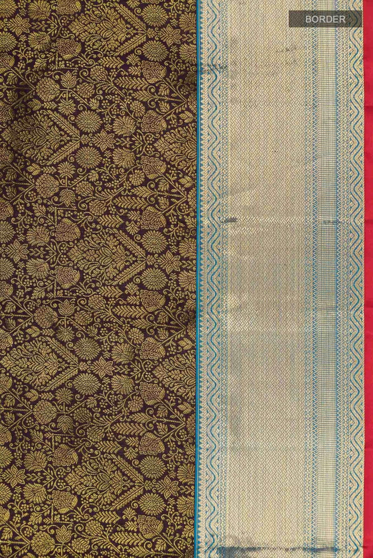 Navy Blue Kanchipuram Silk Saree