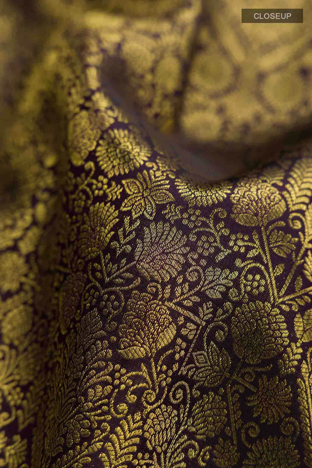 Navy Blue Kanchipuram Silk Saree