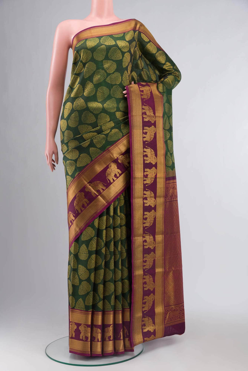Green Kanchipuram Silk Saree