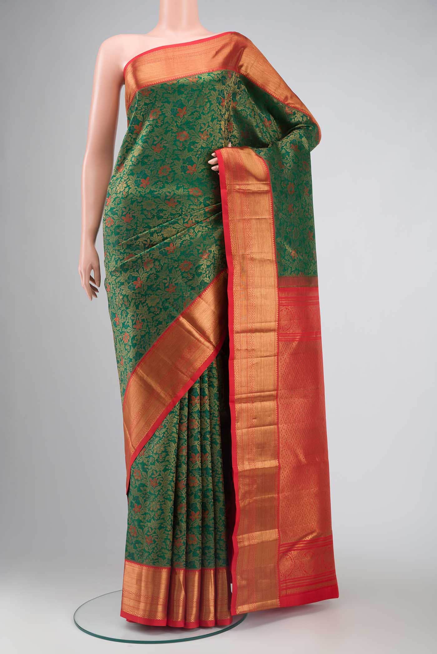 Green Kanchipuram Silk Saree