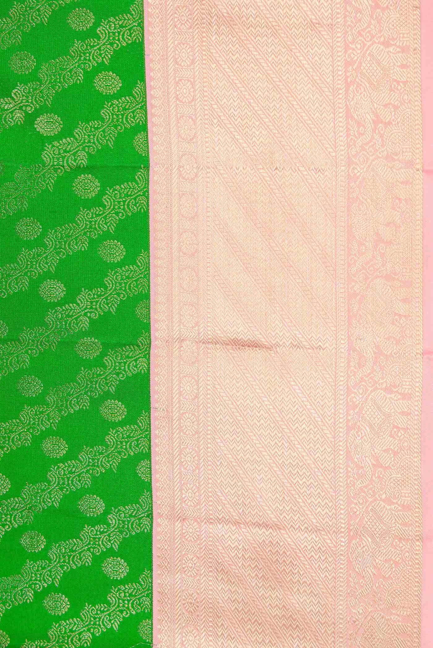 Green Dual Tone Kanchipuram Silk Saree