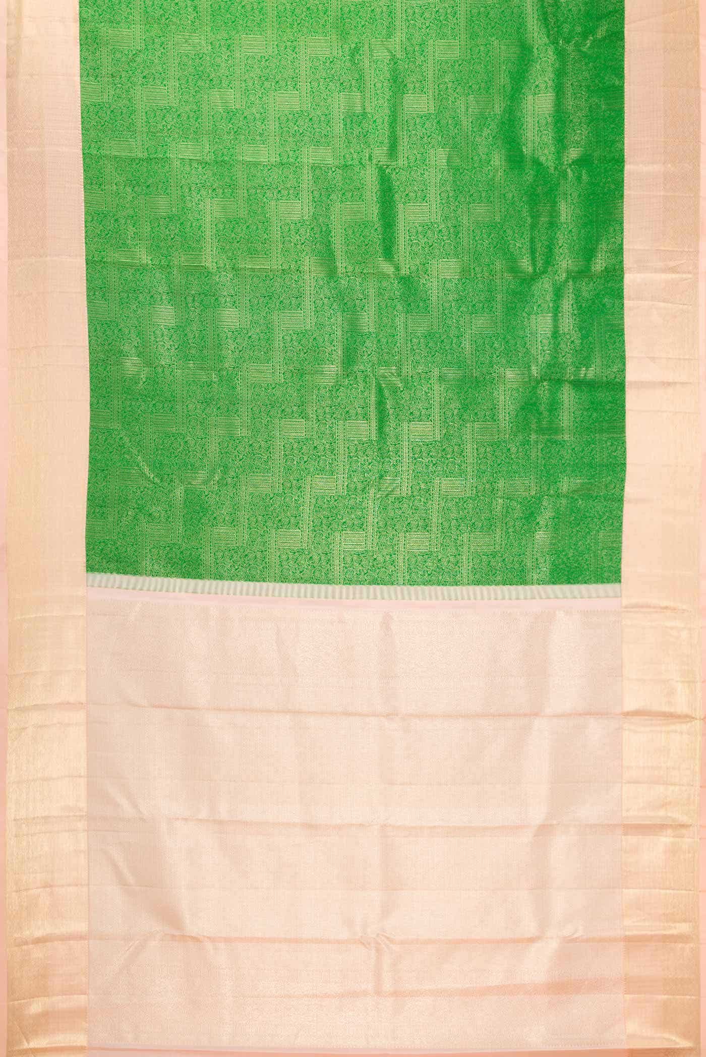Green Dual Tone Kanchipuram Silk Saree