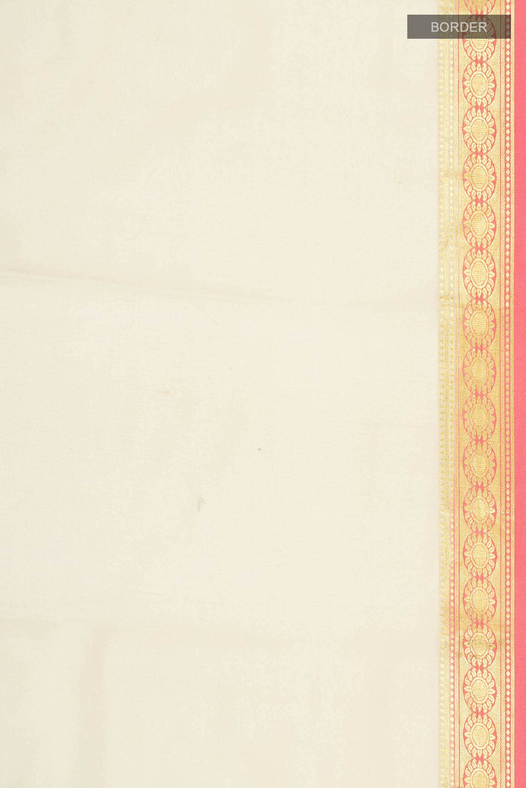 Cream Mysore Crepe Saree