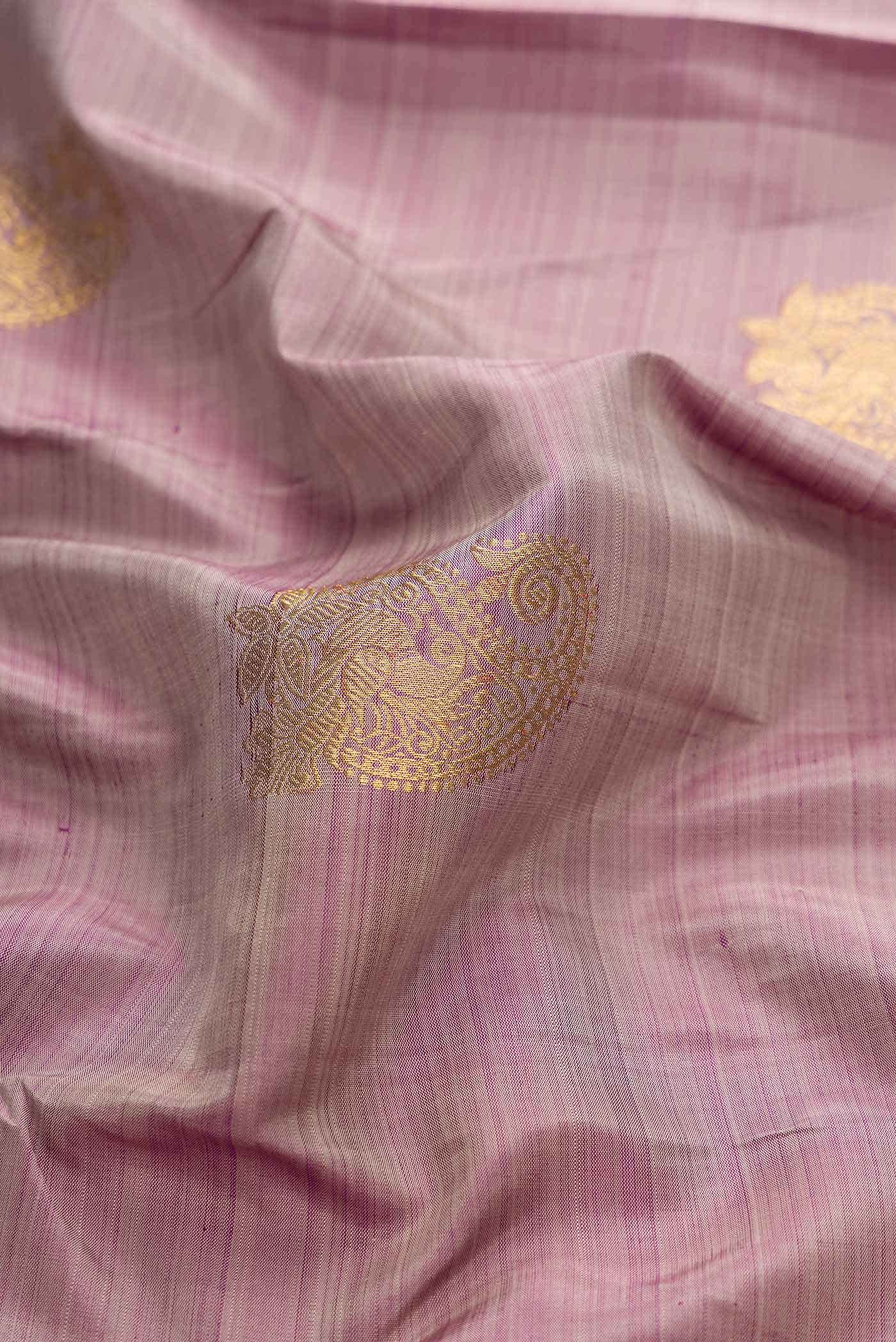 Brown Dual Tone Kanchipuram Silk Saree