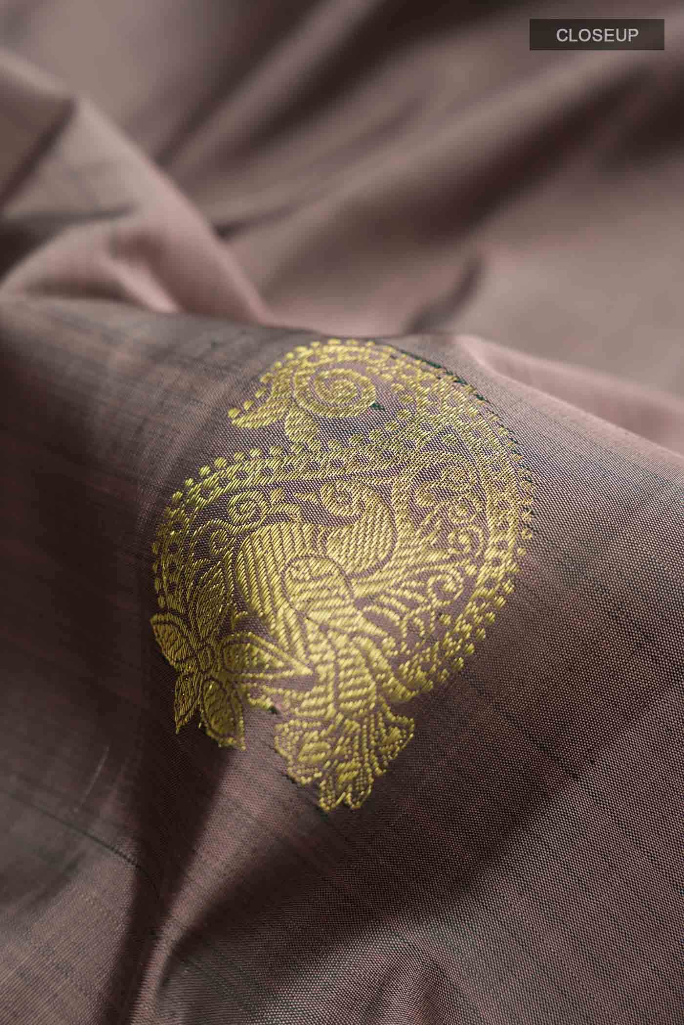Mauve Kanchipuram Silk Saree