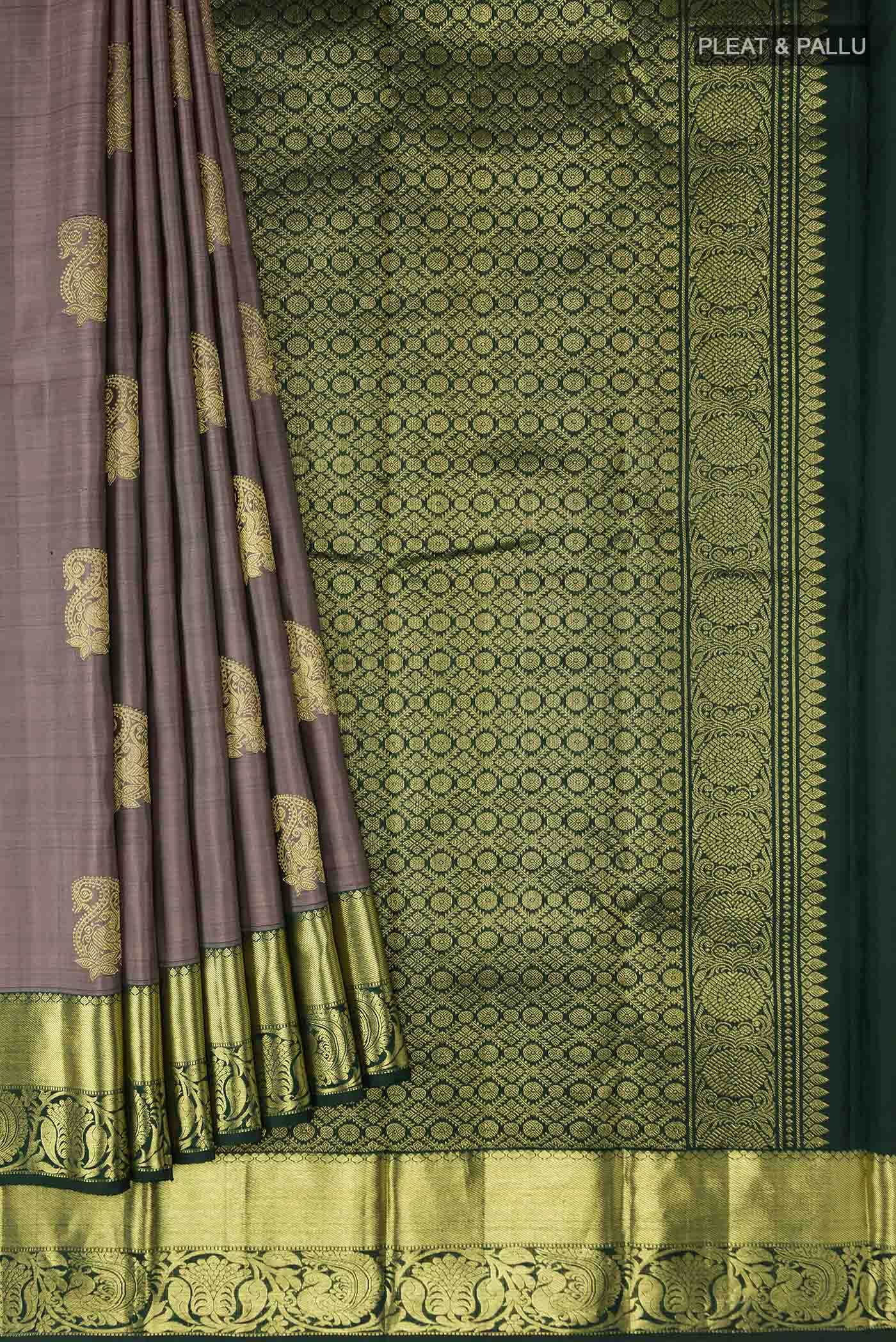 Mauve Kanchipuram Silk Saree