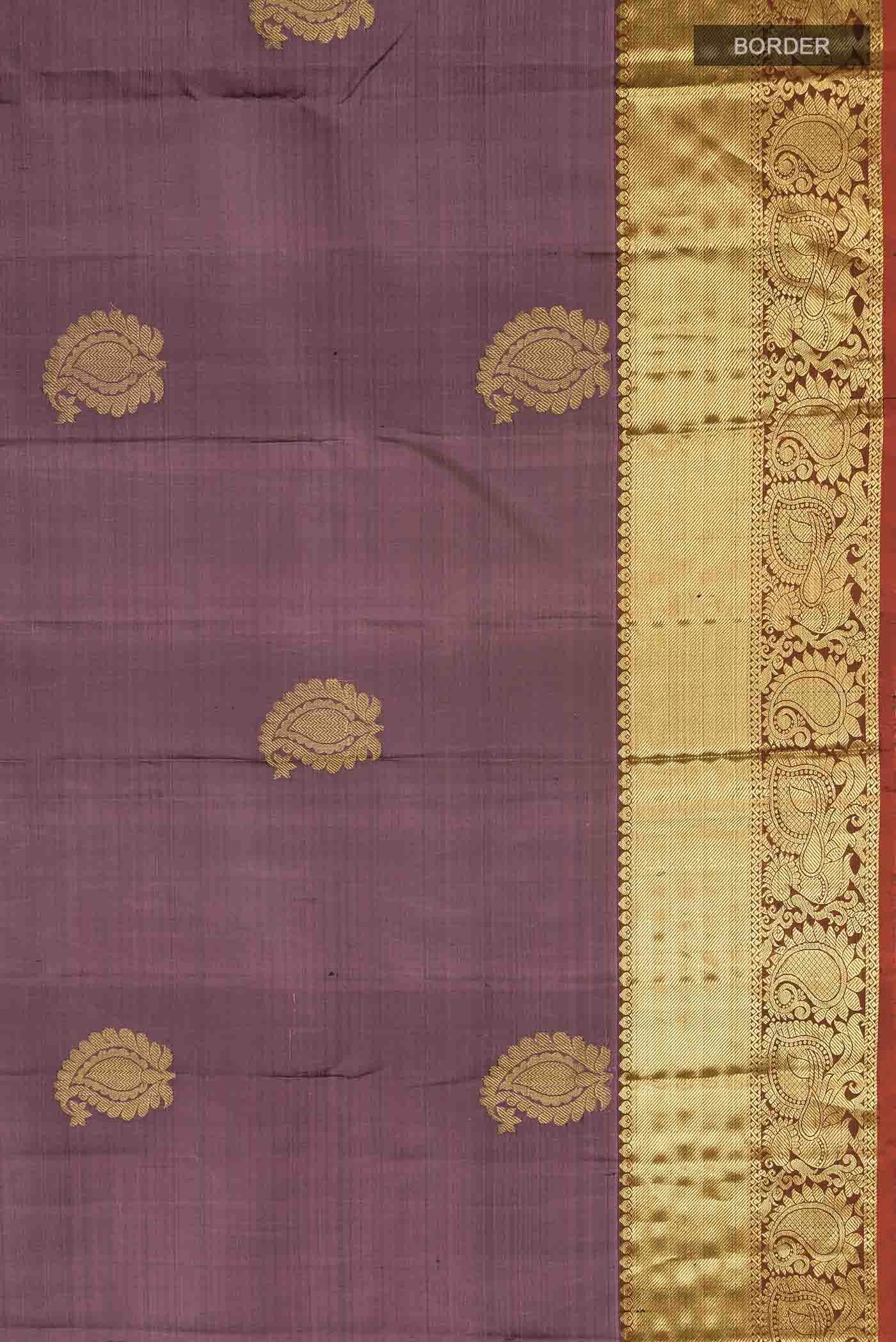 Lavender Kanchipuram Silk Saree