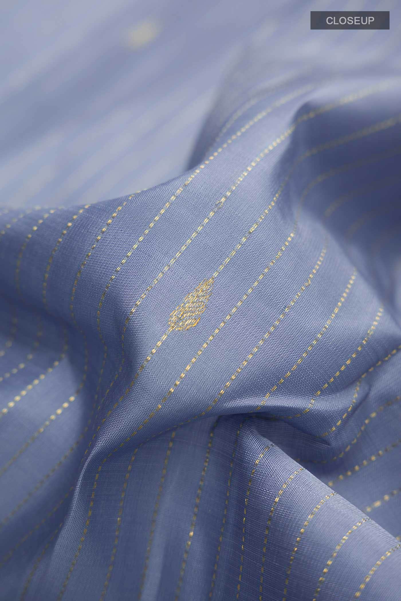 Grey Kanchipuram Silk Saree