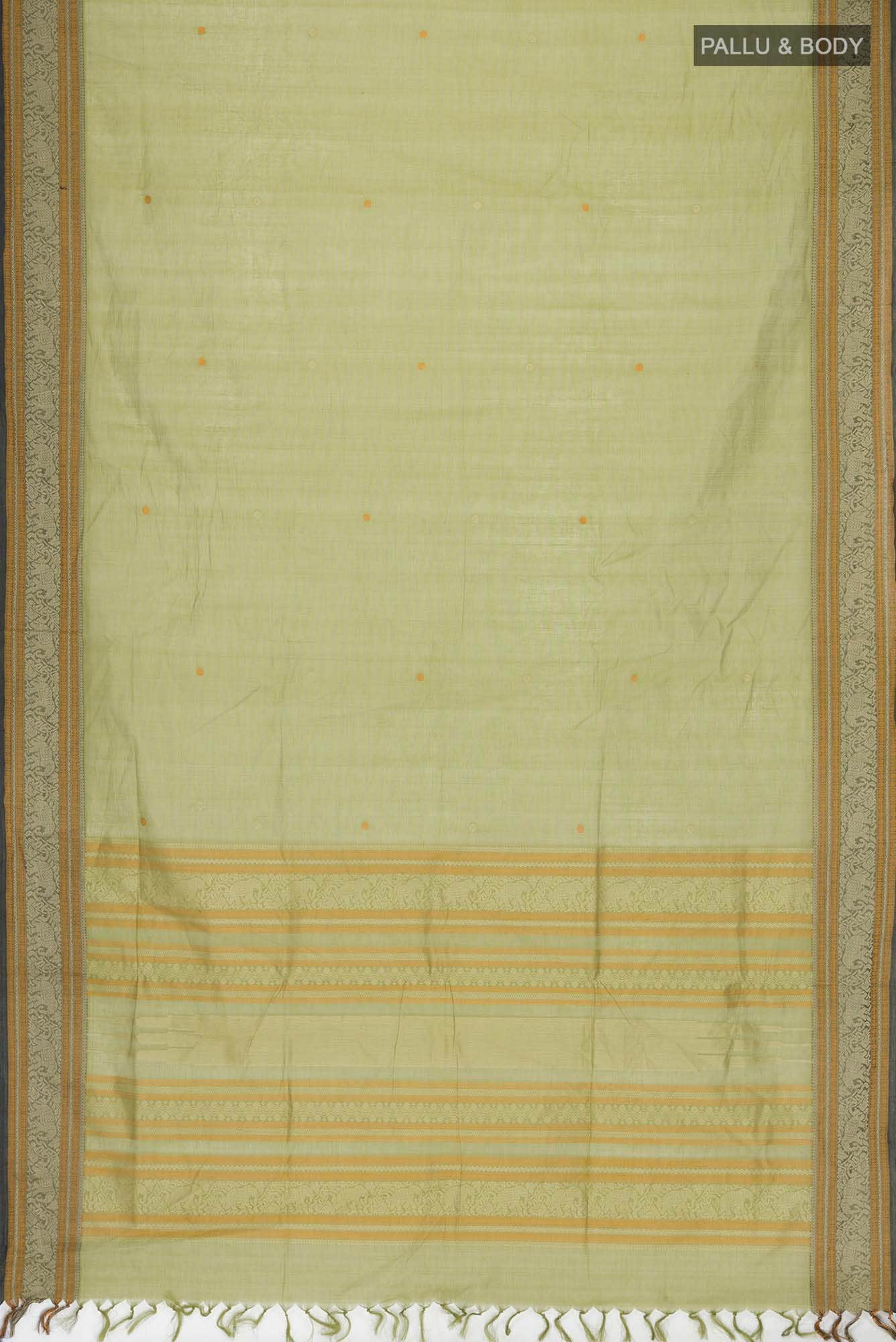 Green Coimbatore Cotton Saree