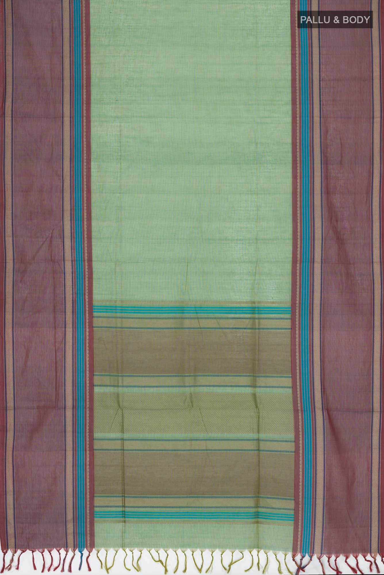 Green Coimbatore Cotton Saree