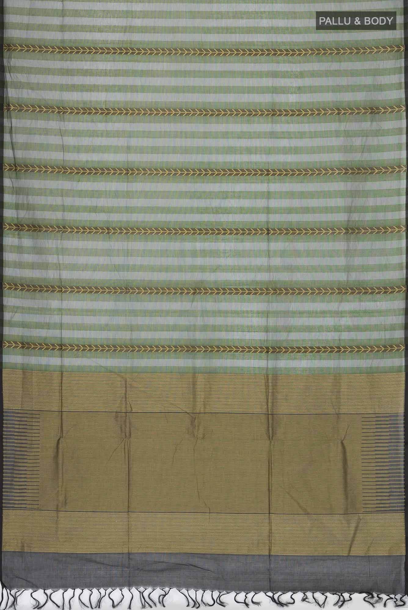 Green Coimbatore Cotton Saree