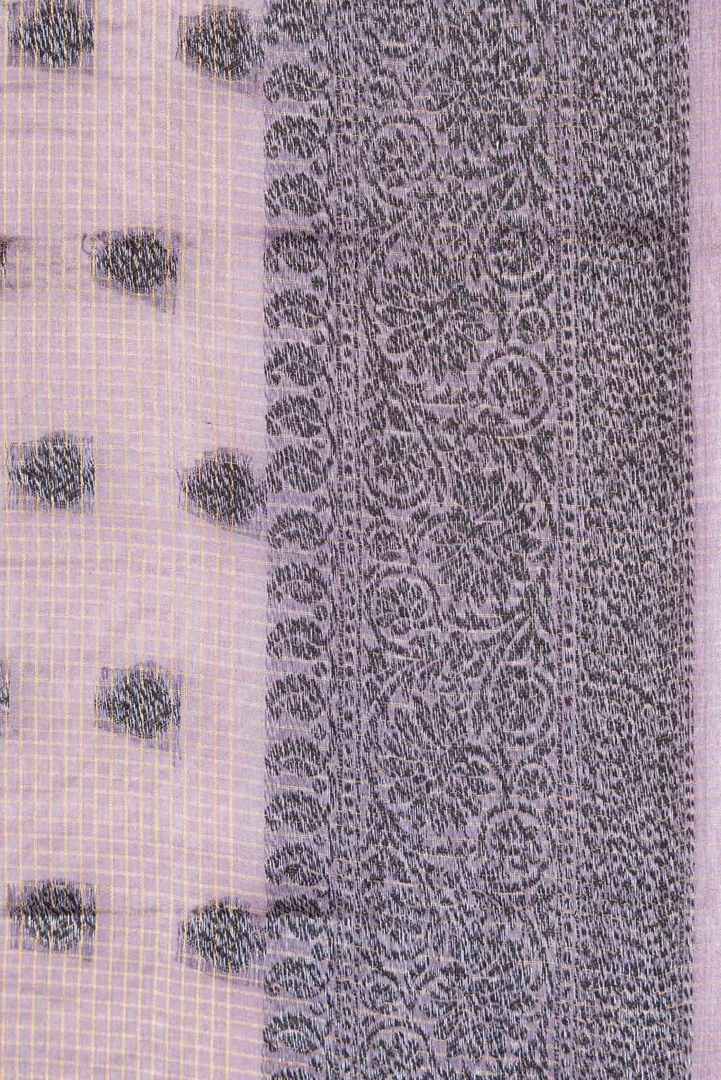 Lilac Dual Tone Tussar Silk Saree
