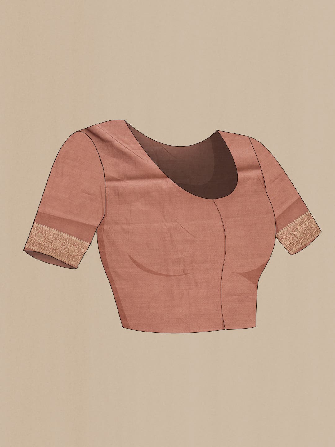 Brown Dual Tone Tussar Silk Saree