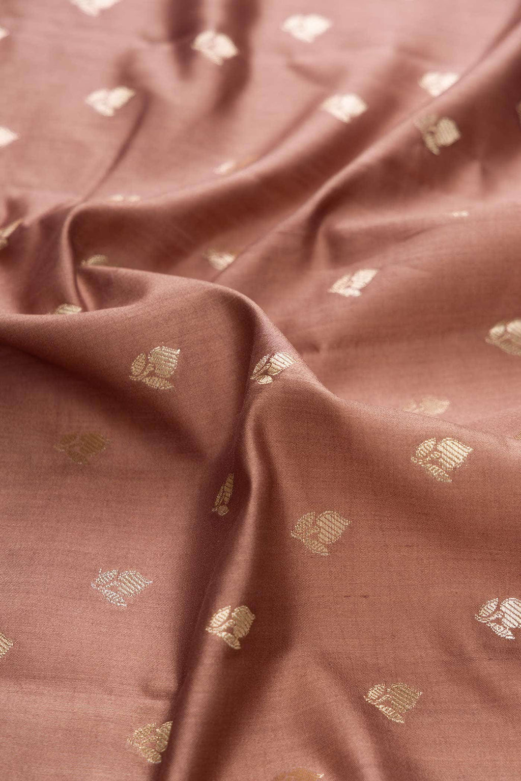 Brown Dual Tone Tussar Silk Saree