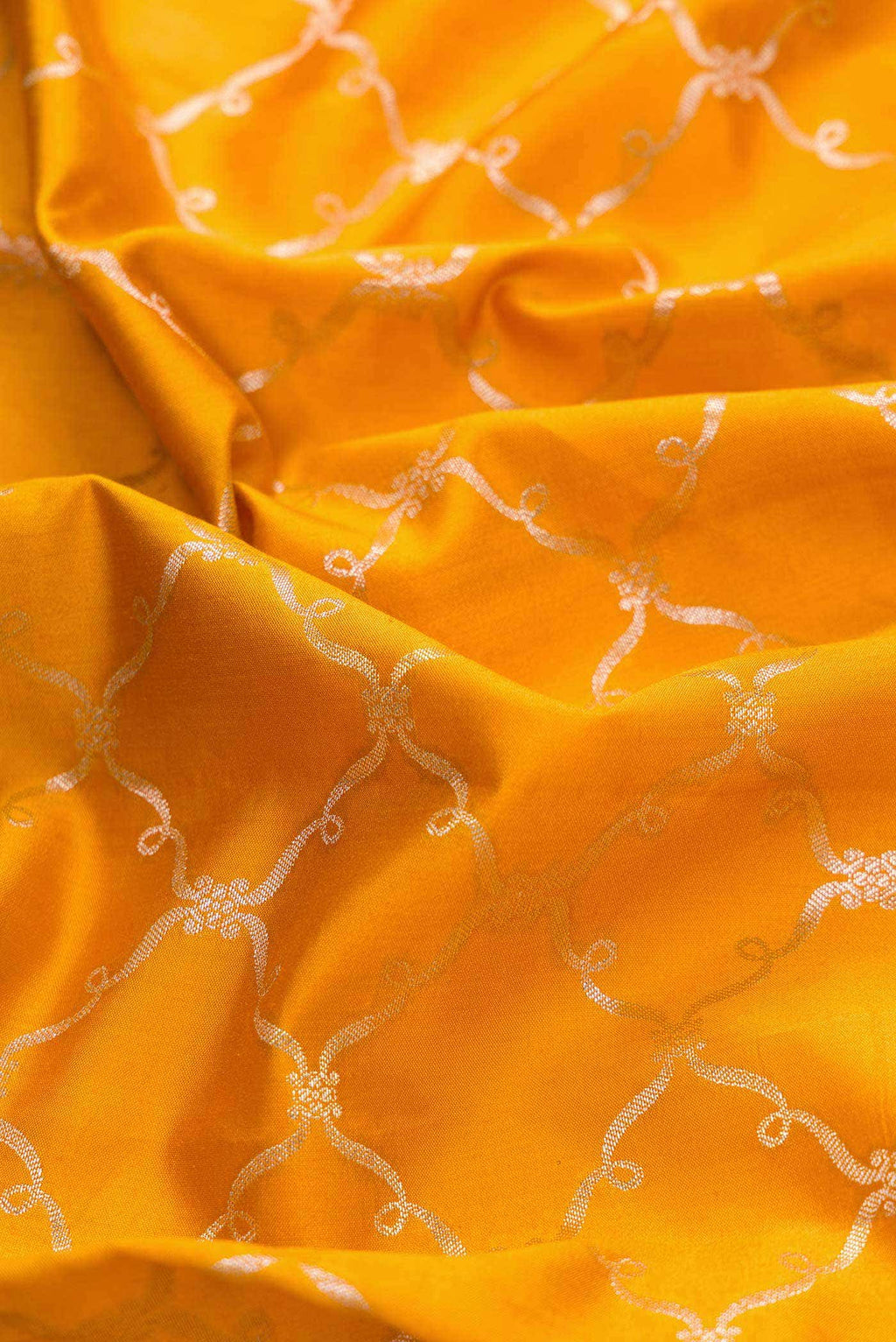 Yellow Dual Tone Tussar Silk Saree