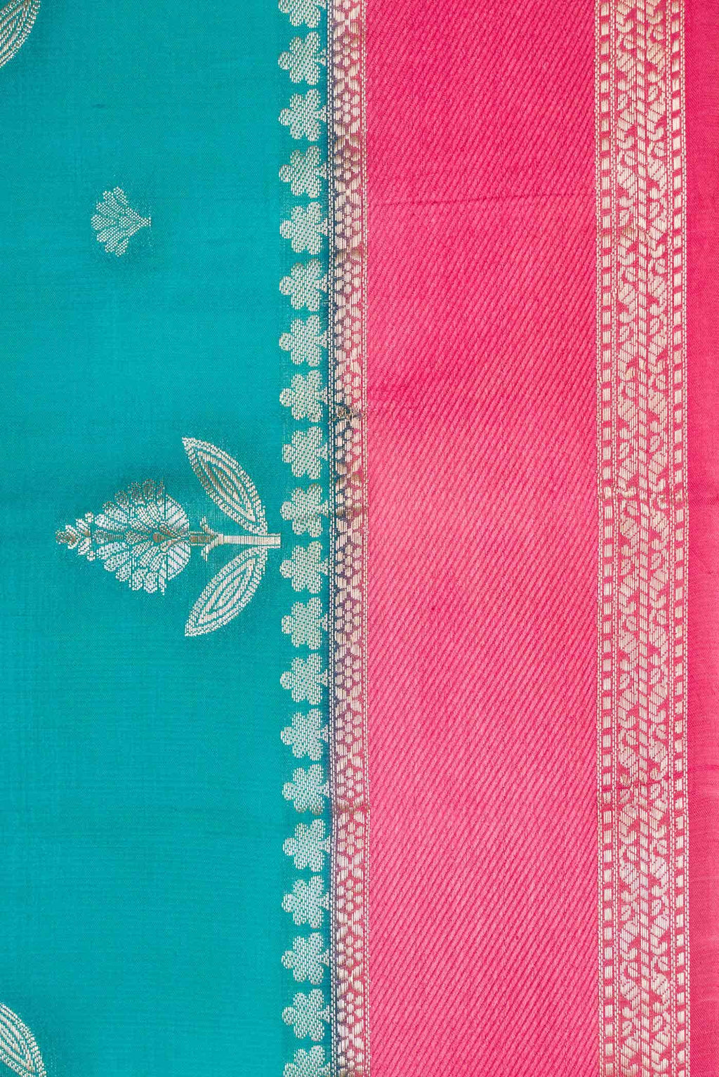 Green Dual Tone Tussar Silk Saree