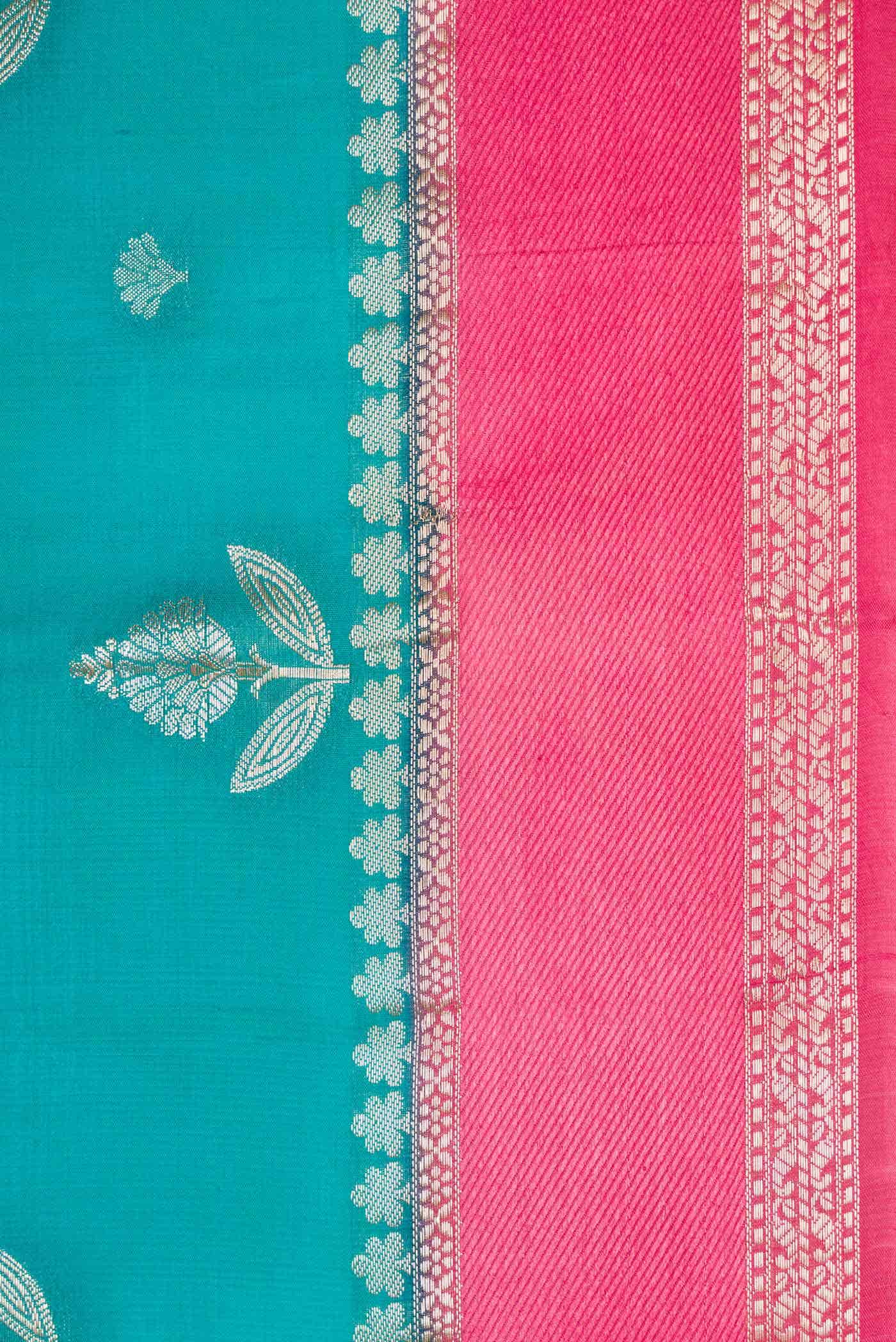 Green Dual Tone Tussar Silk Saree