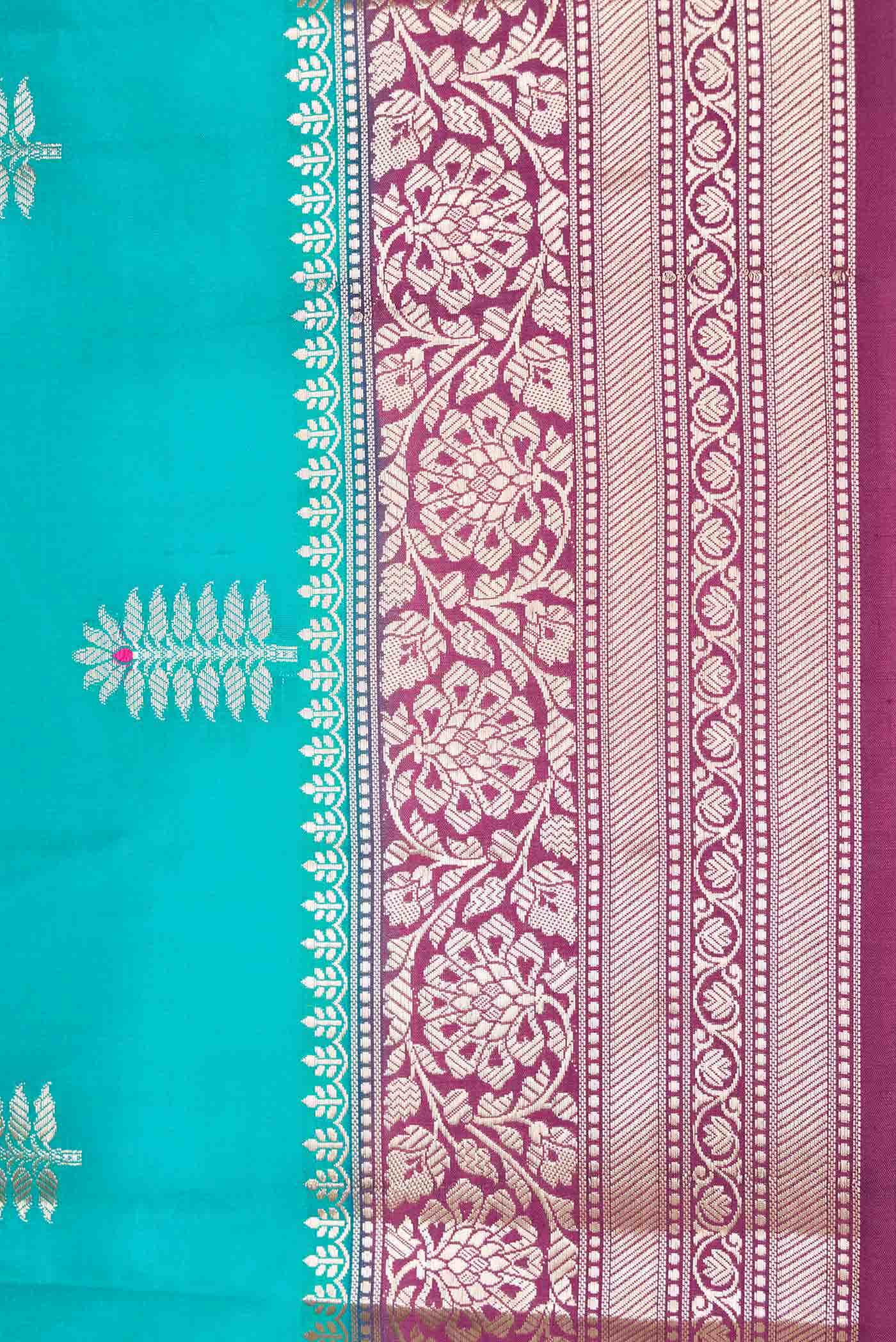 Green Dual Tone Tussar Silk Saree