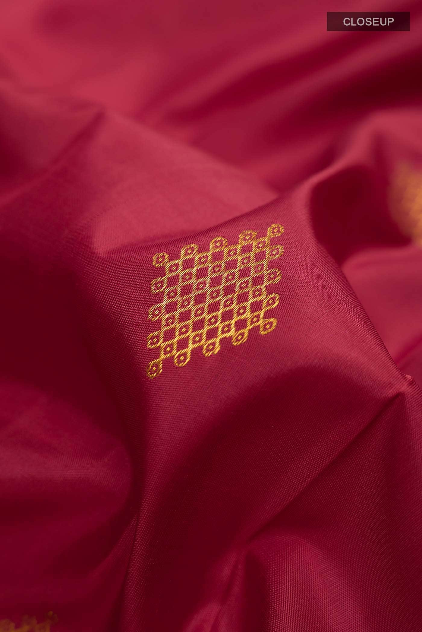 Maroon Kanchipuram Silk Saree