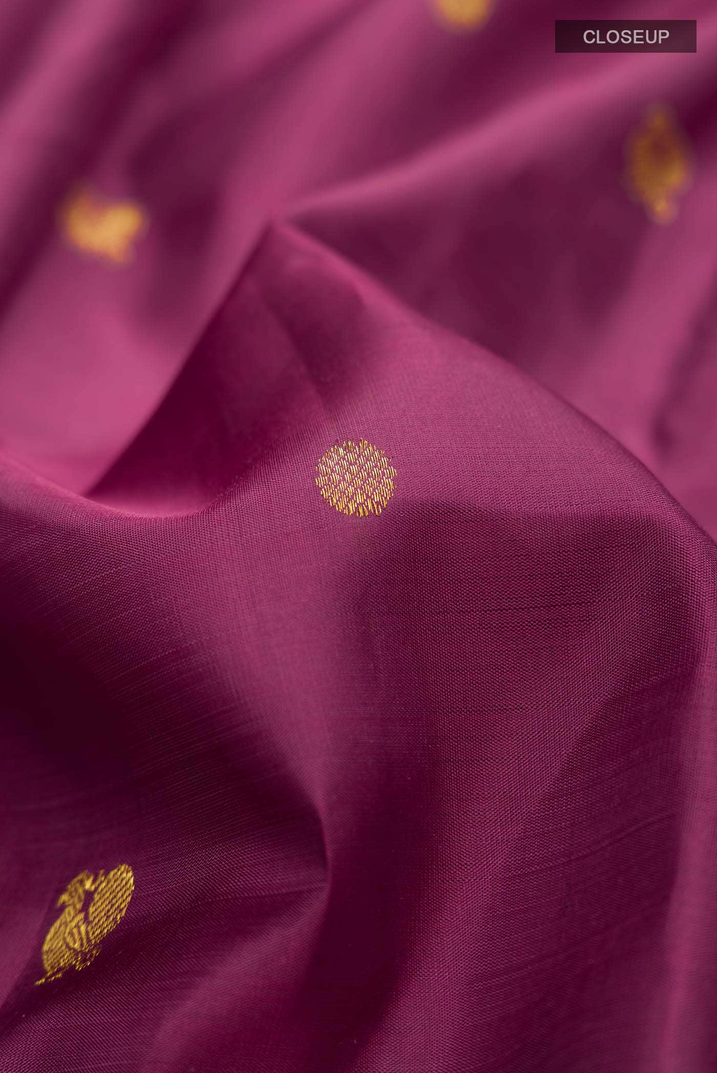 Maroon Kanchipuram Silk Saree