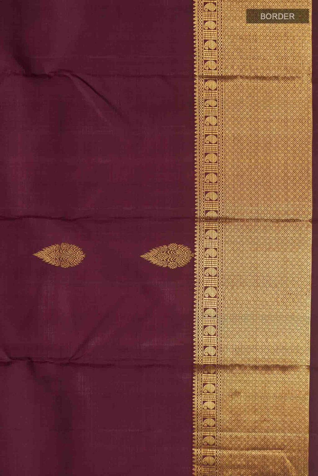 Brown Kanchipuram Silk Saree