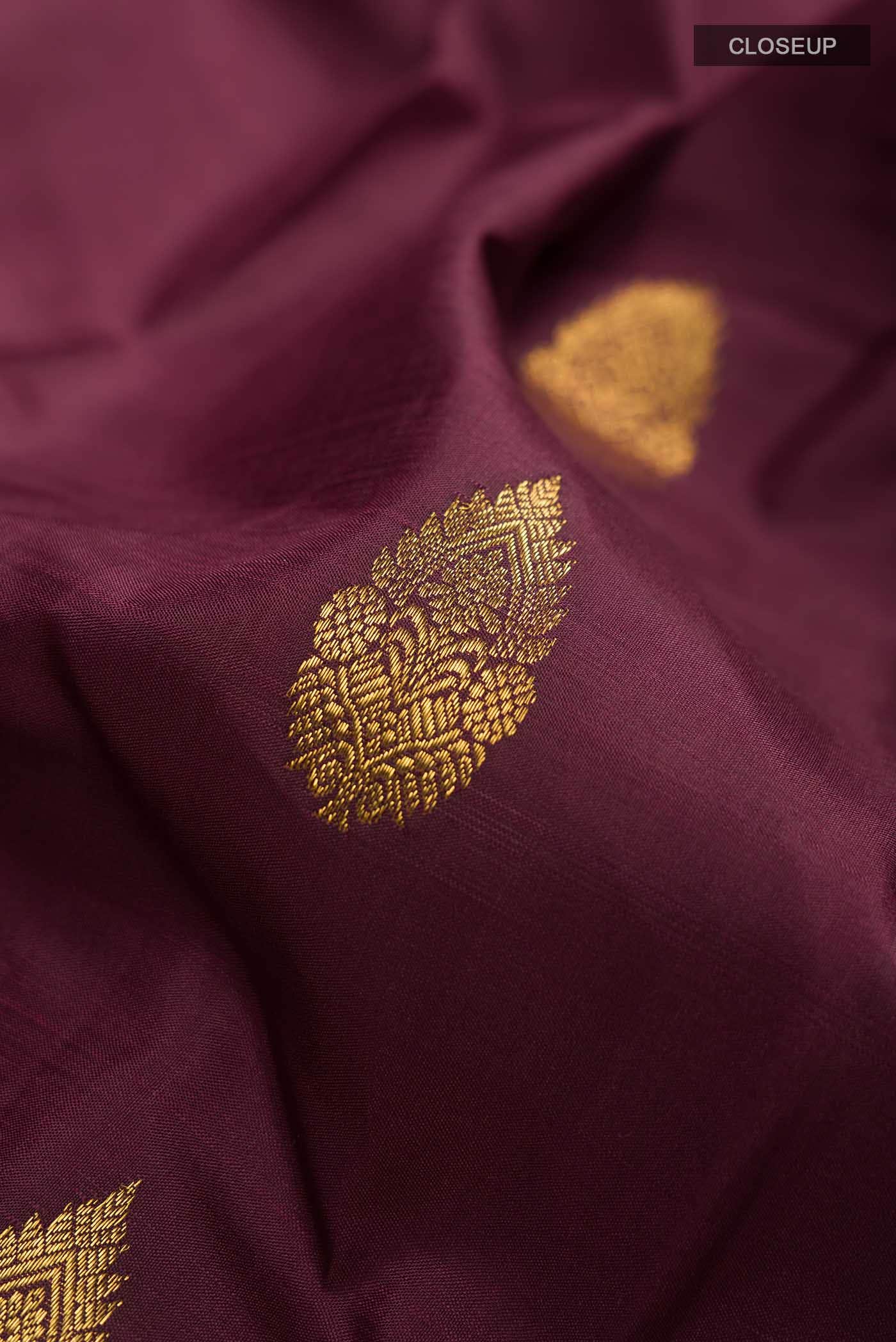 Brown Kanchipuram Silk Saree