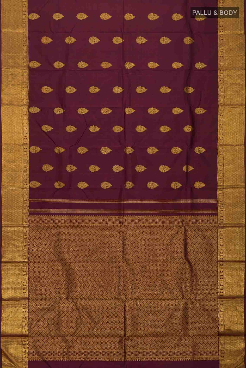 Brown Kanchipuram Silk Saree