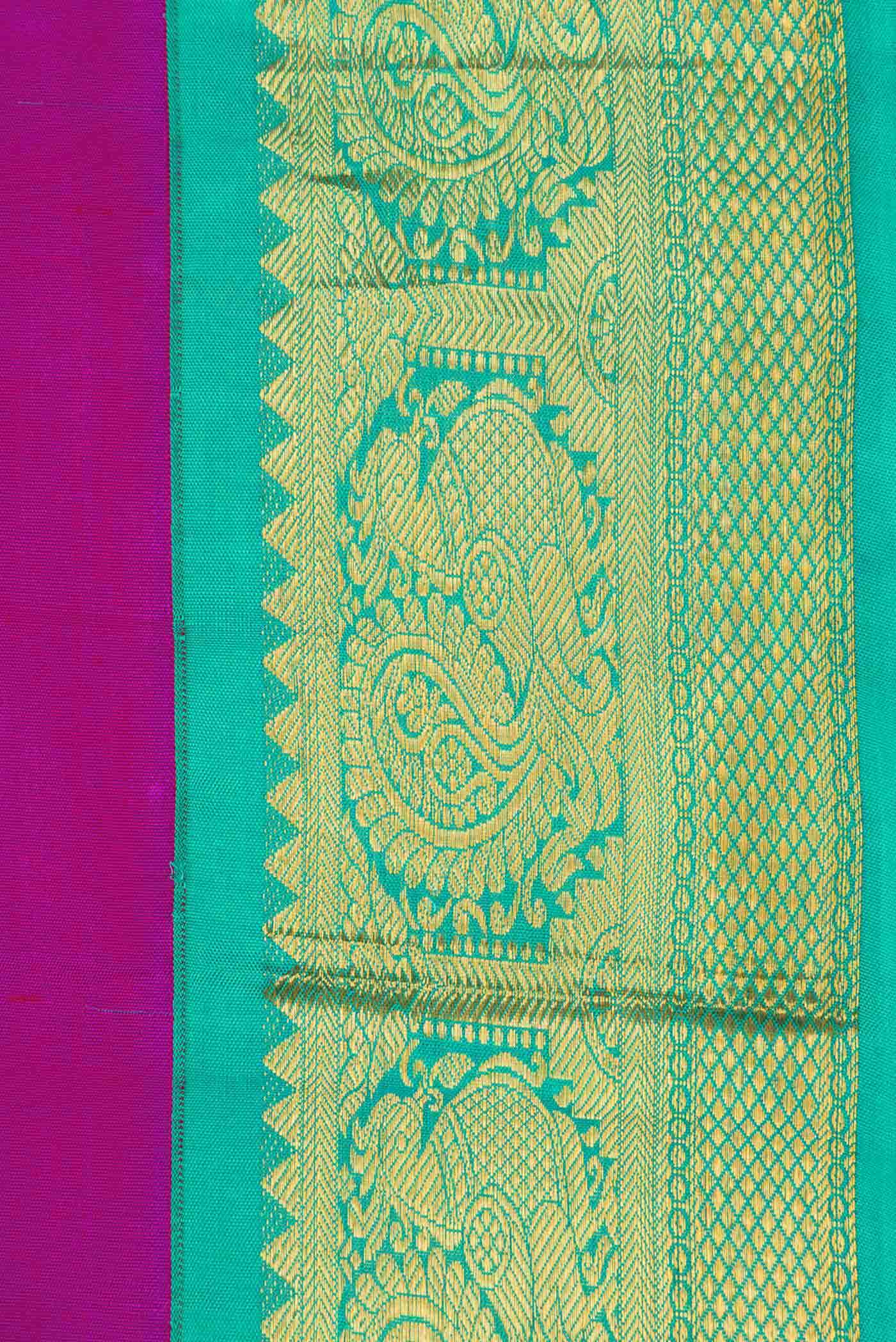 Purple Dual Tone Kanchipuram Silk Saree