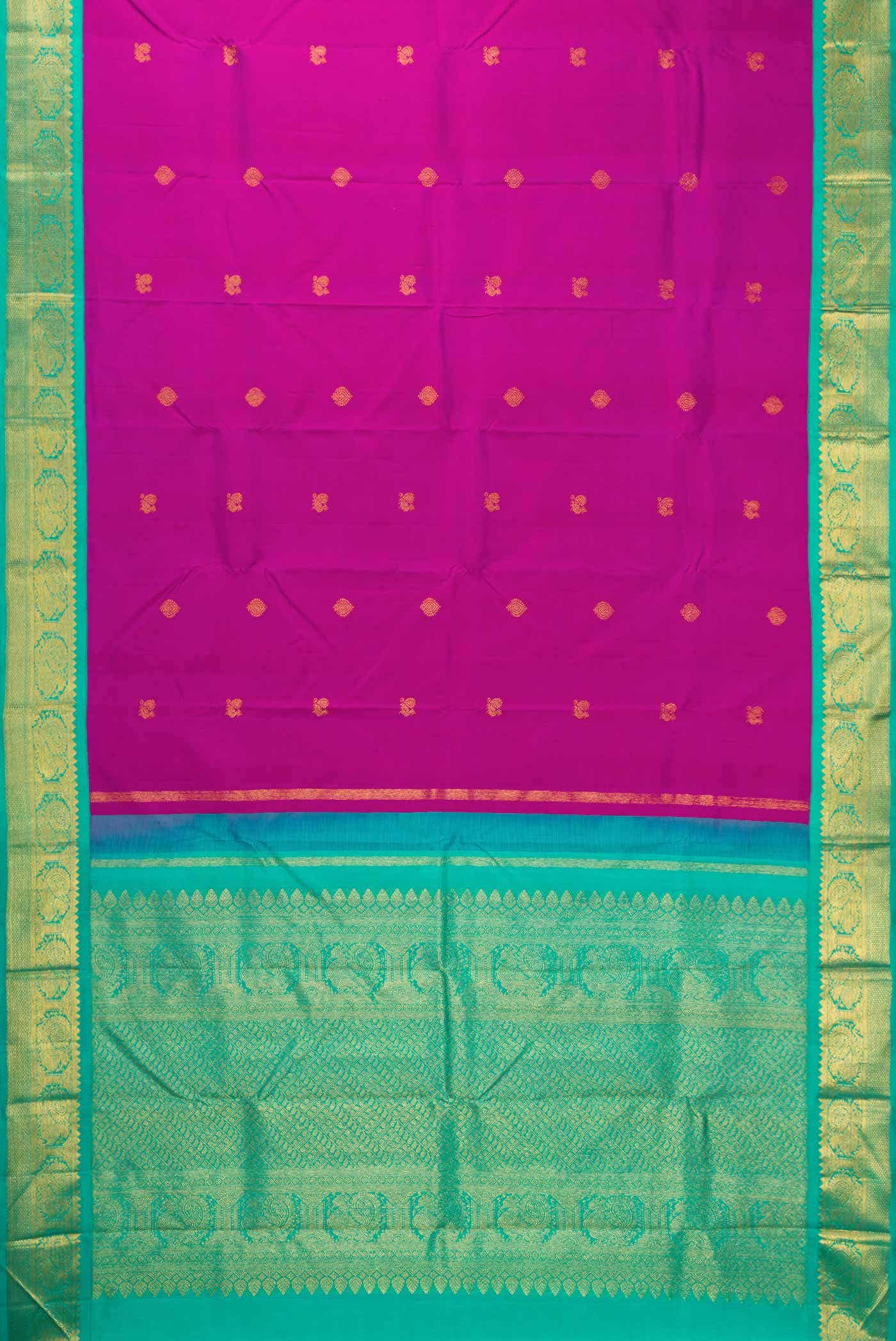 Purple Dual Tone Kanchipuram Silk Saree