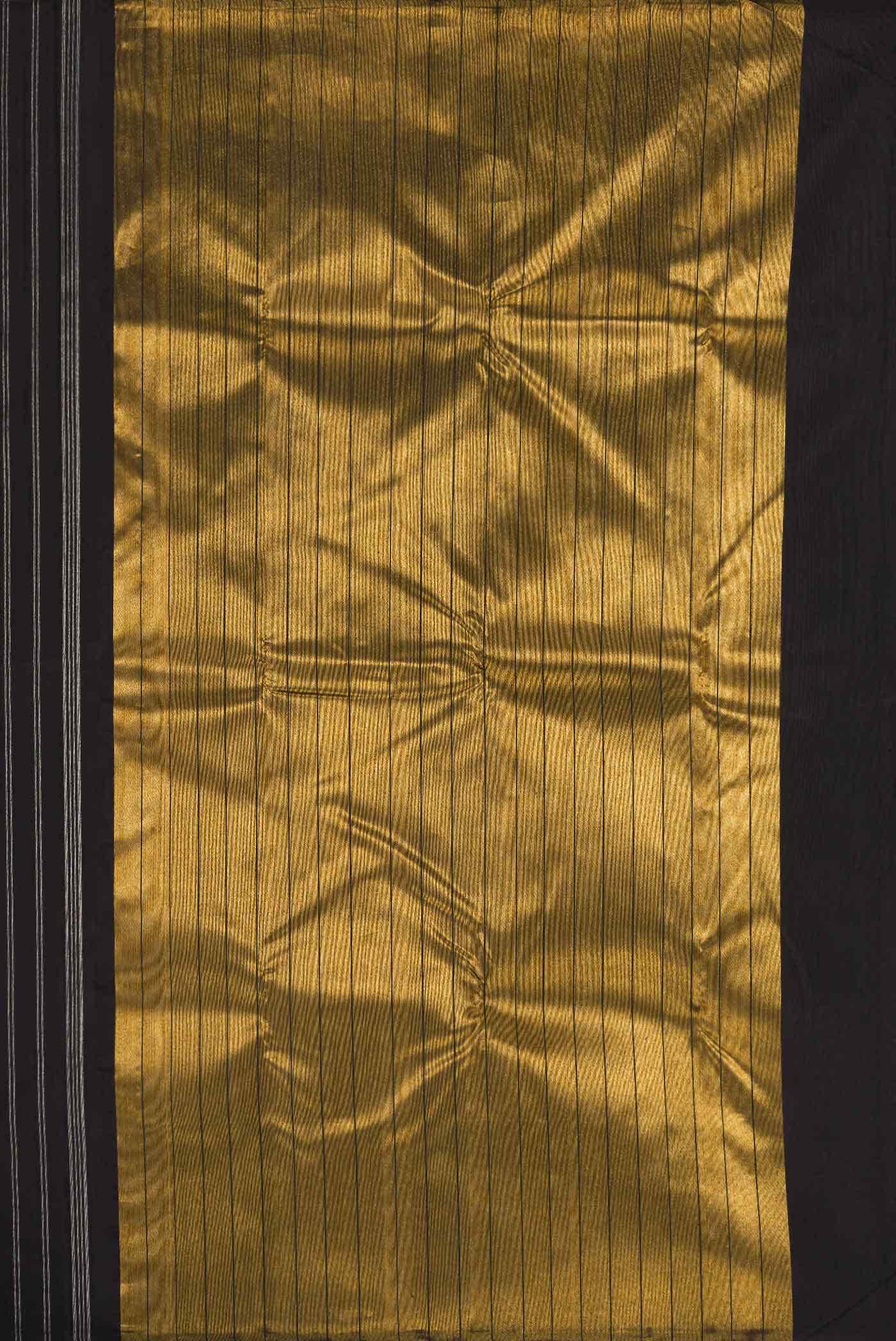 Pure Silk Pure Zari Black Kanchipuram Saree