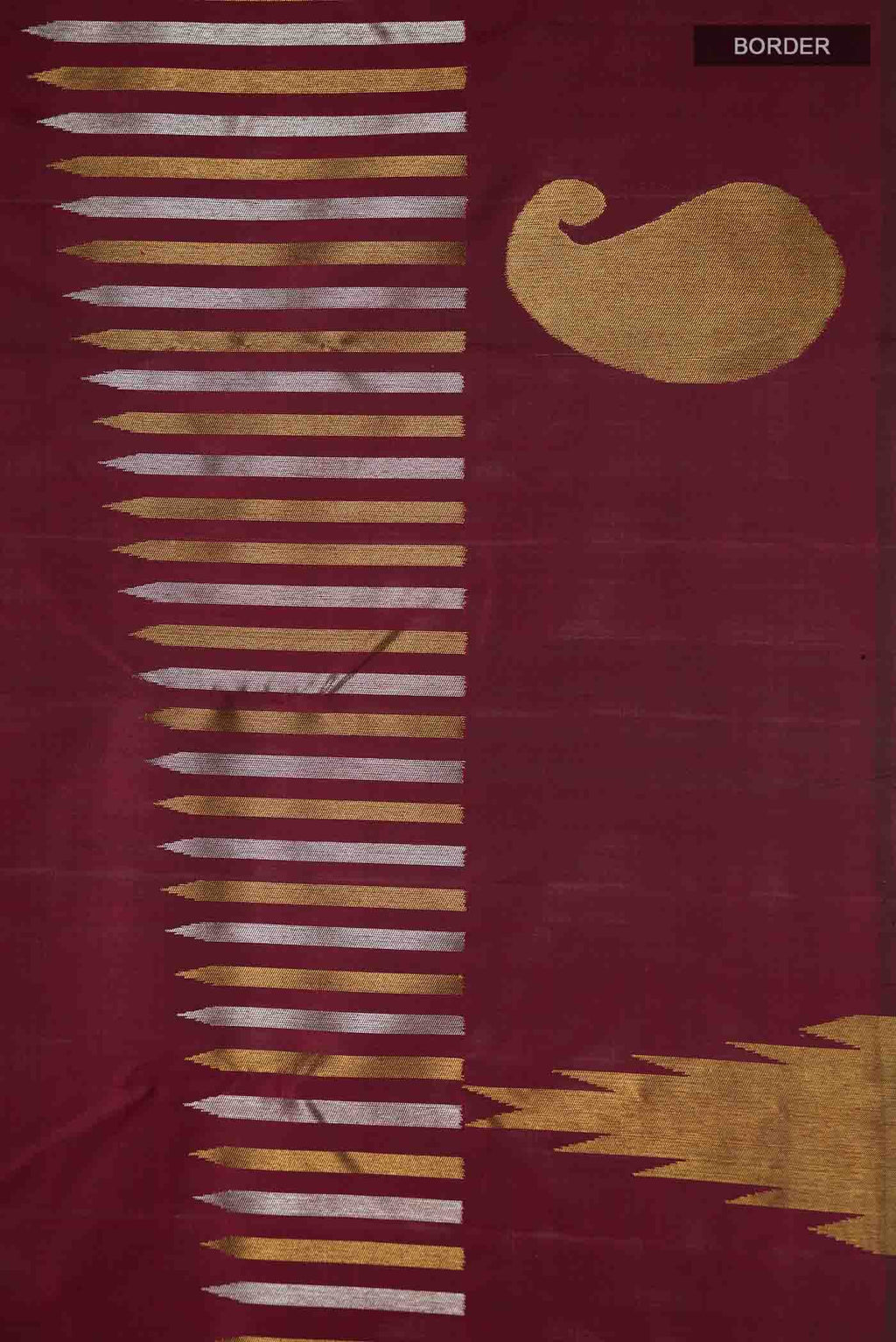 Maroon Kanchipuram Silk Saree