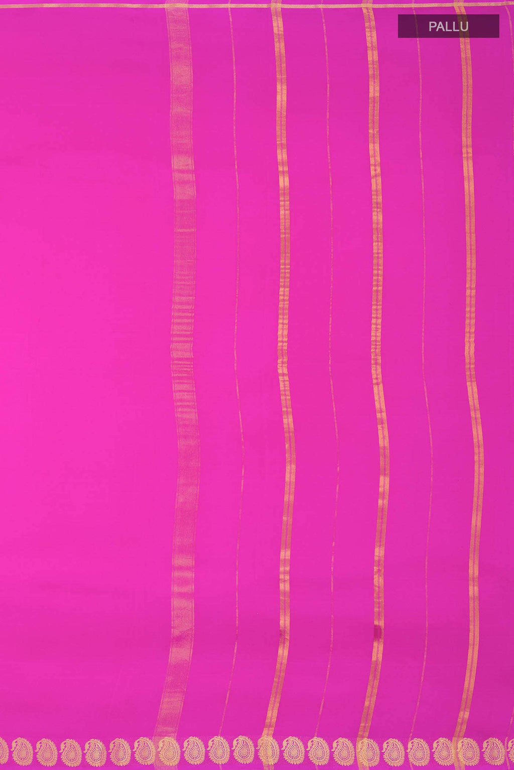Pure Silk Pure Zari Pink Mysore Crepe Saree