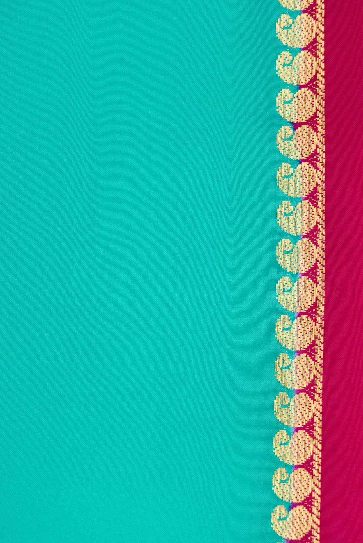 Pure Silk Pure Zari Sky Blue Dual Tone Mysore Crepe Saree