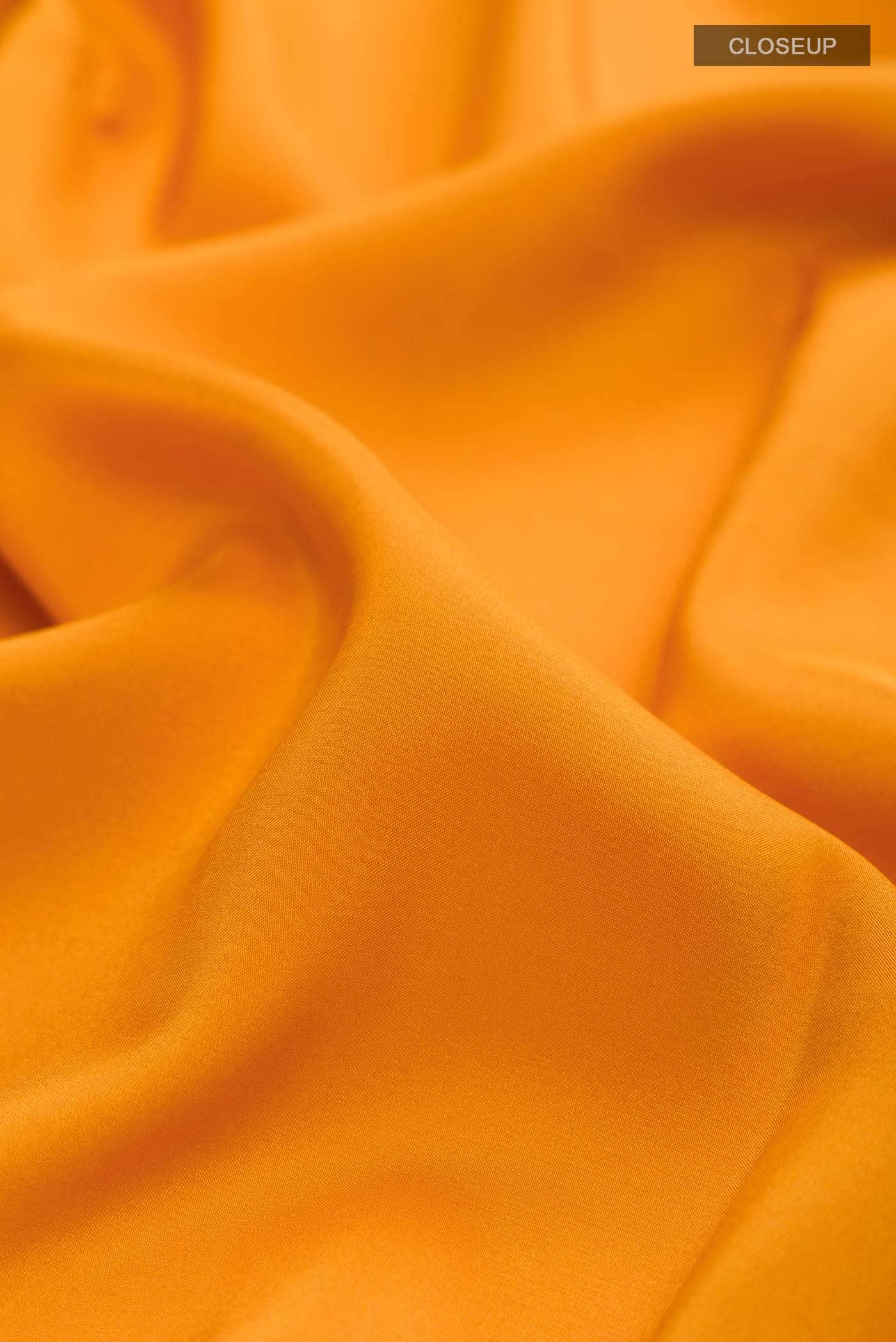 Pure Silk Pure Zari Mustard Mysore Crepe Saree