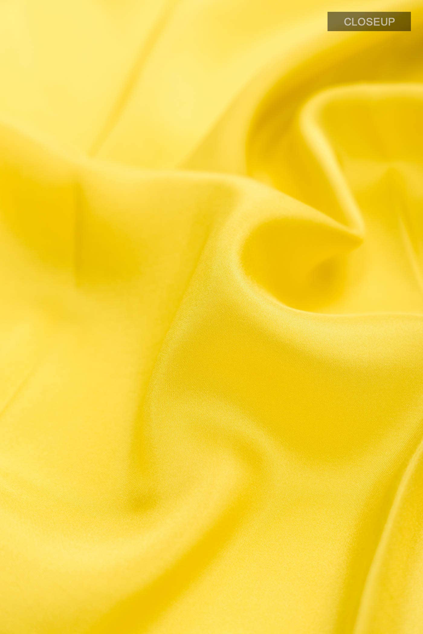 Pure Silk Pure Zari Yellow Mysore Crepe Saree