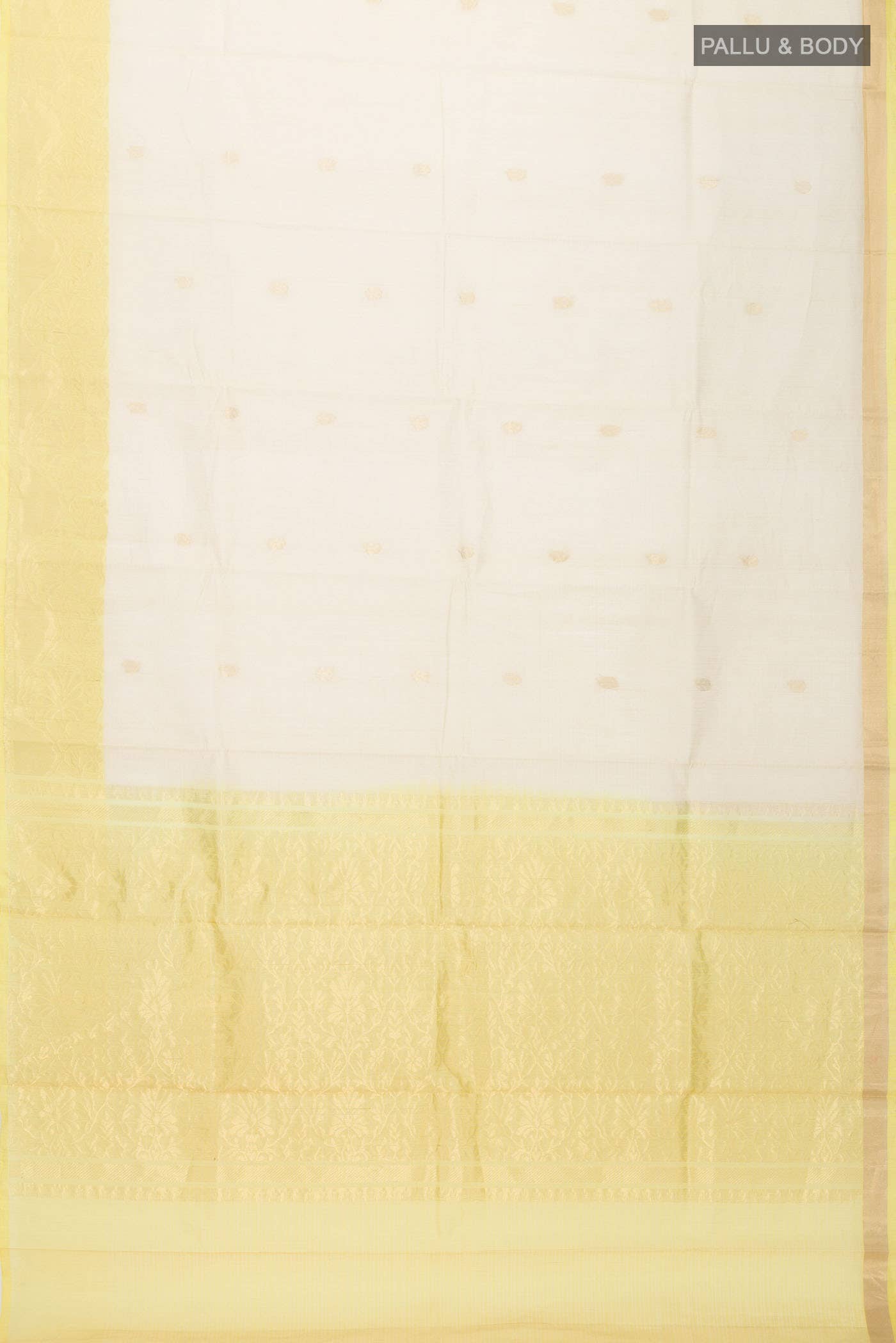 Beige Silk Cotton Saree