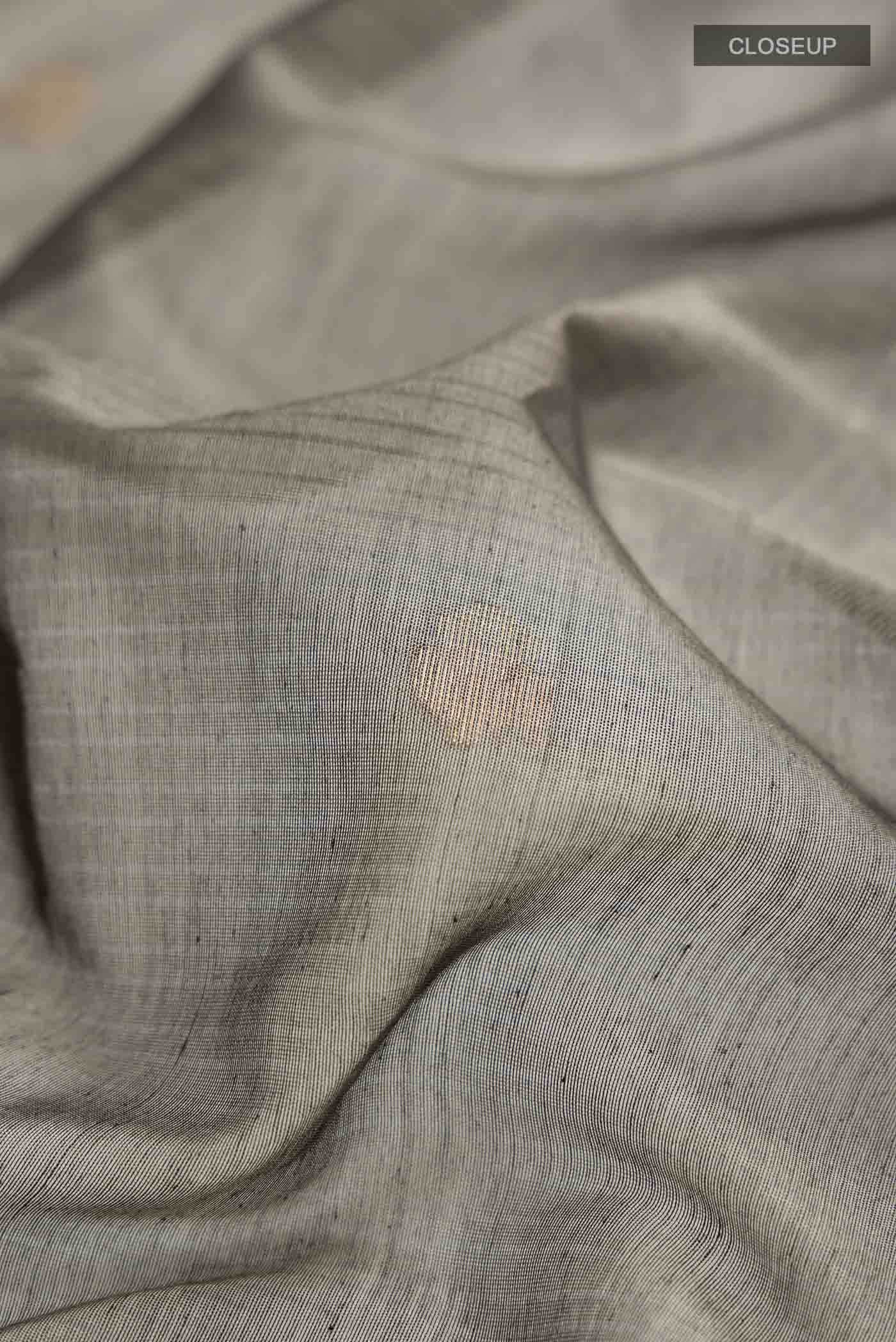 Grey Silk Cotton Saree