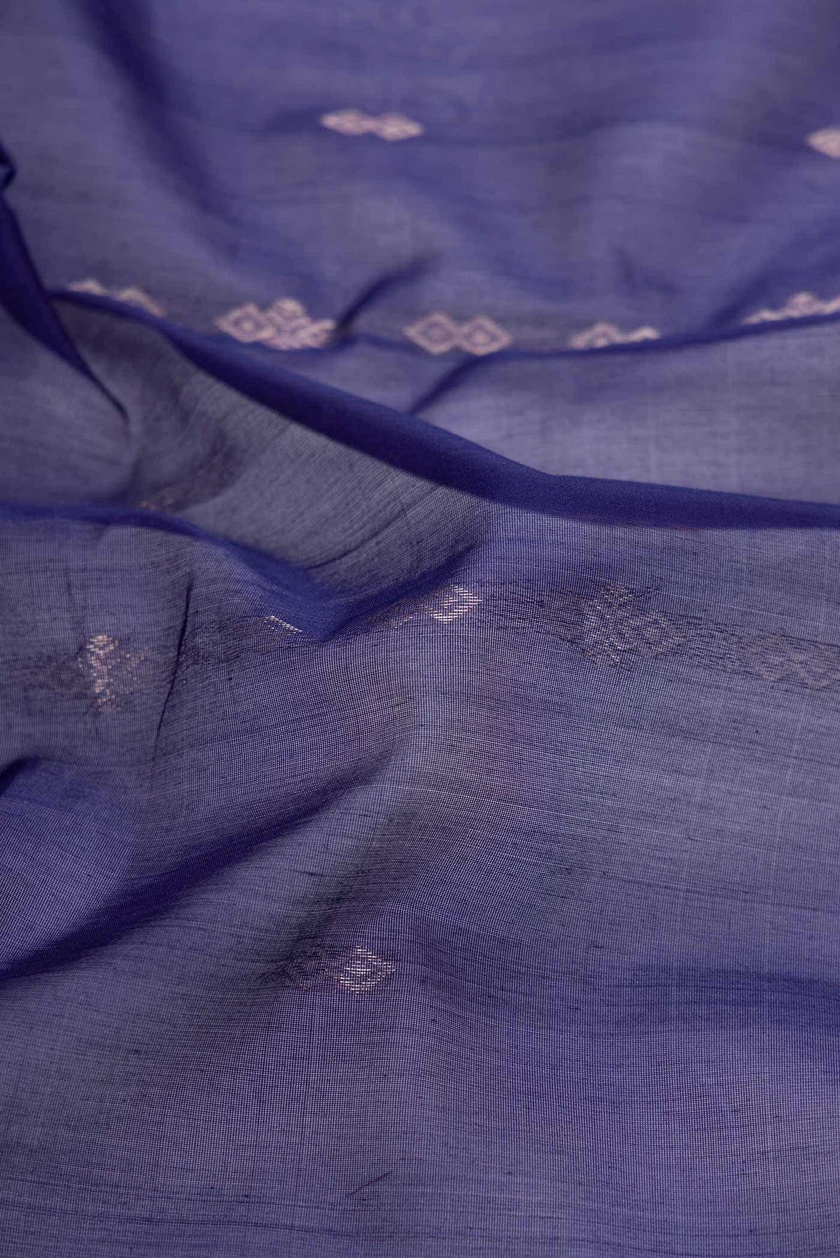 Navy Blue Dual Tone Silk Cotton Saree