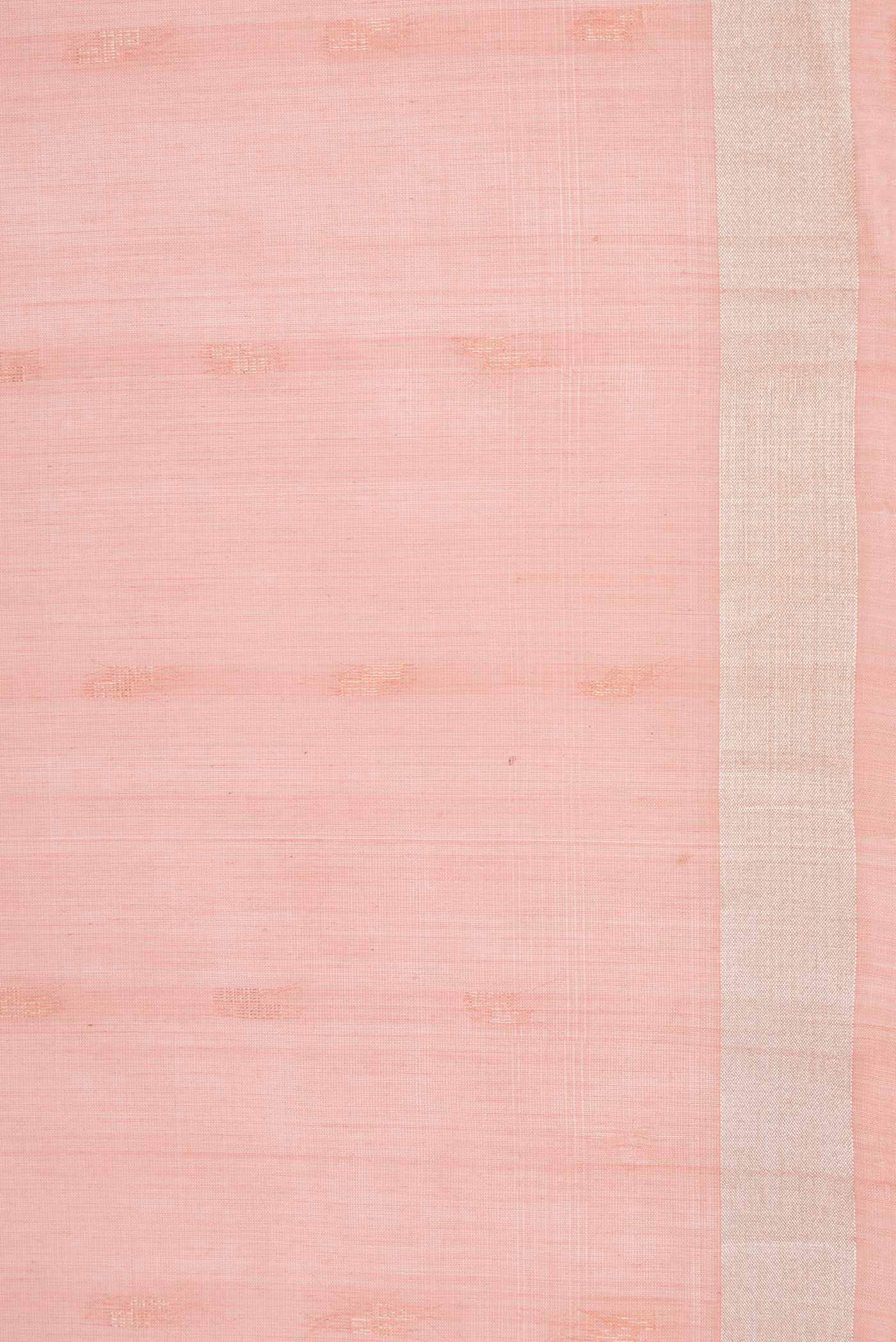 Rose Gold Silk Cotton Saree