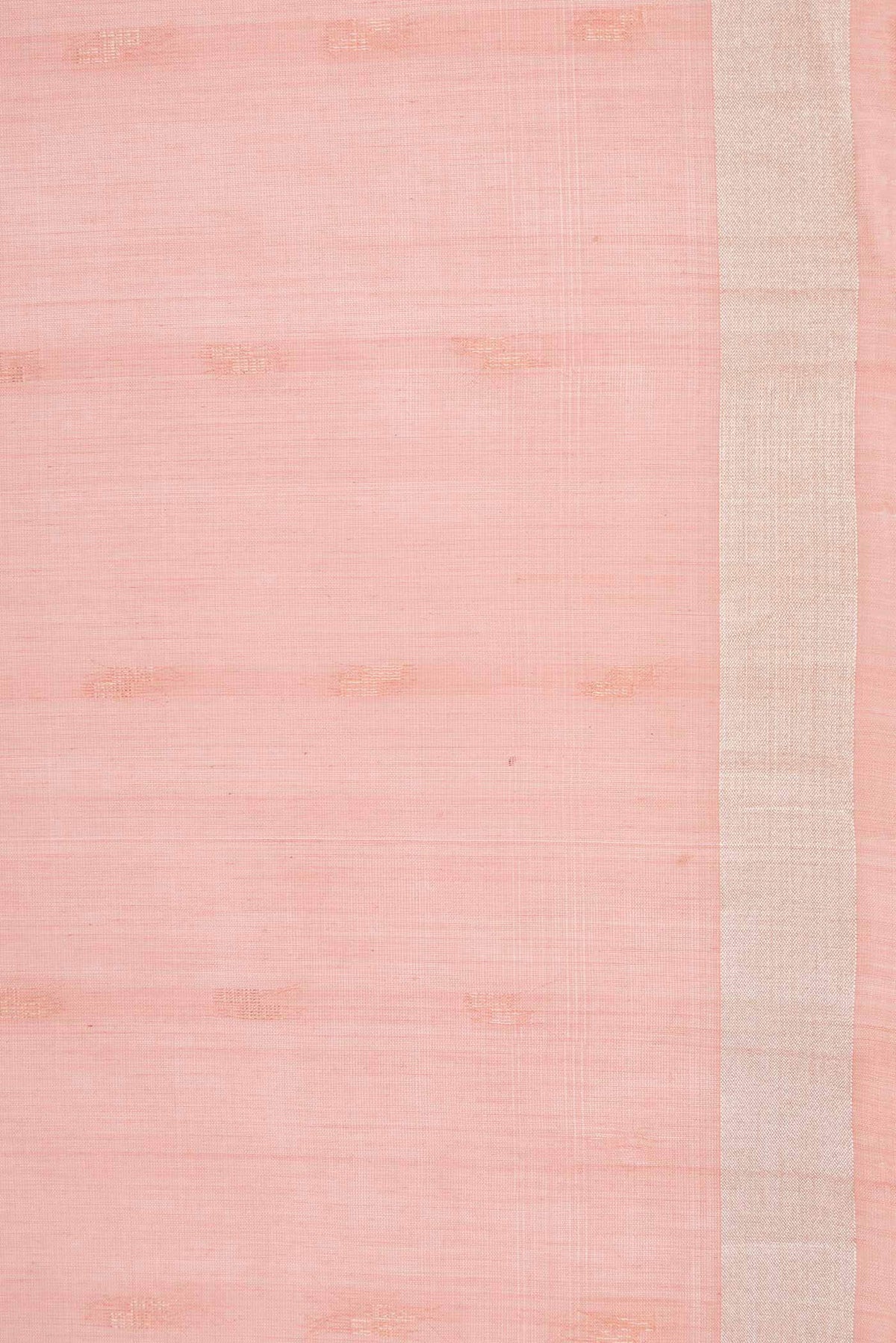 Rose Gold Silk Cotton Saree