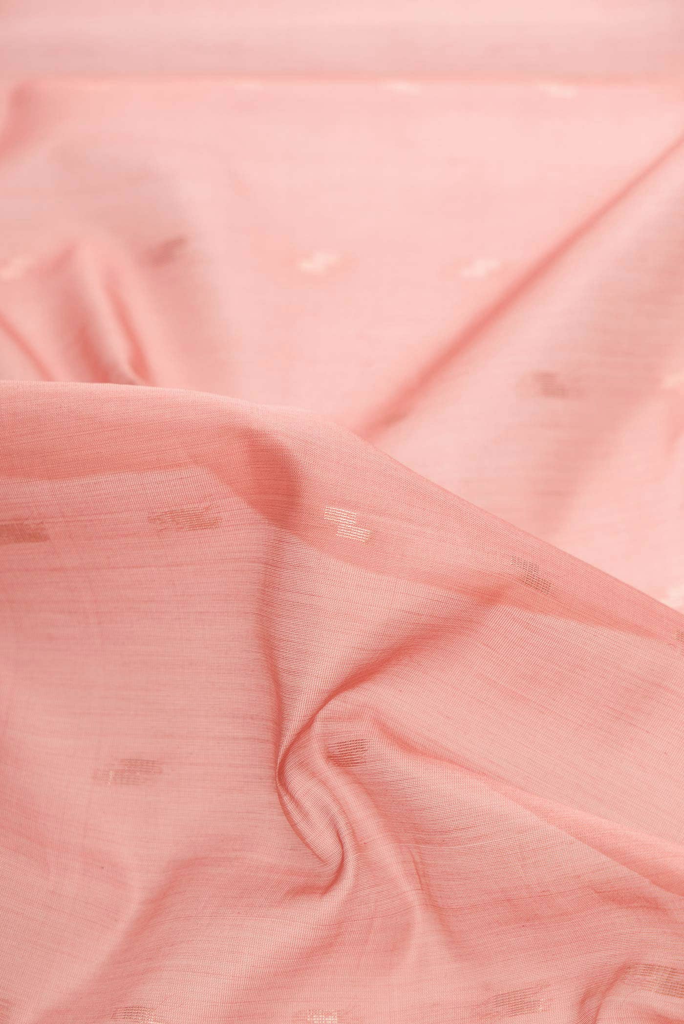 Rose Gold Silk Cotton Saree